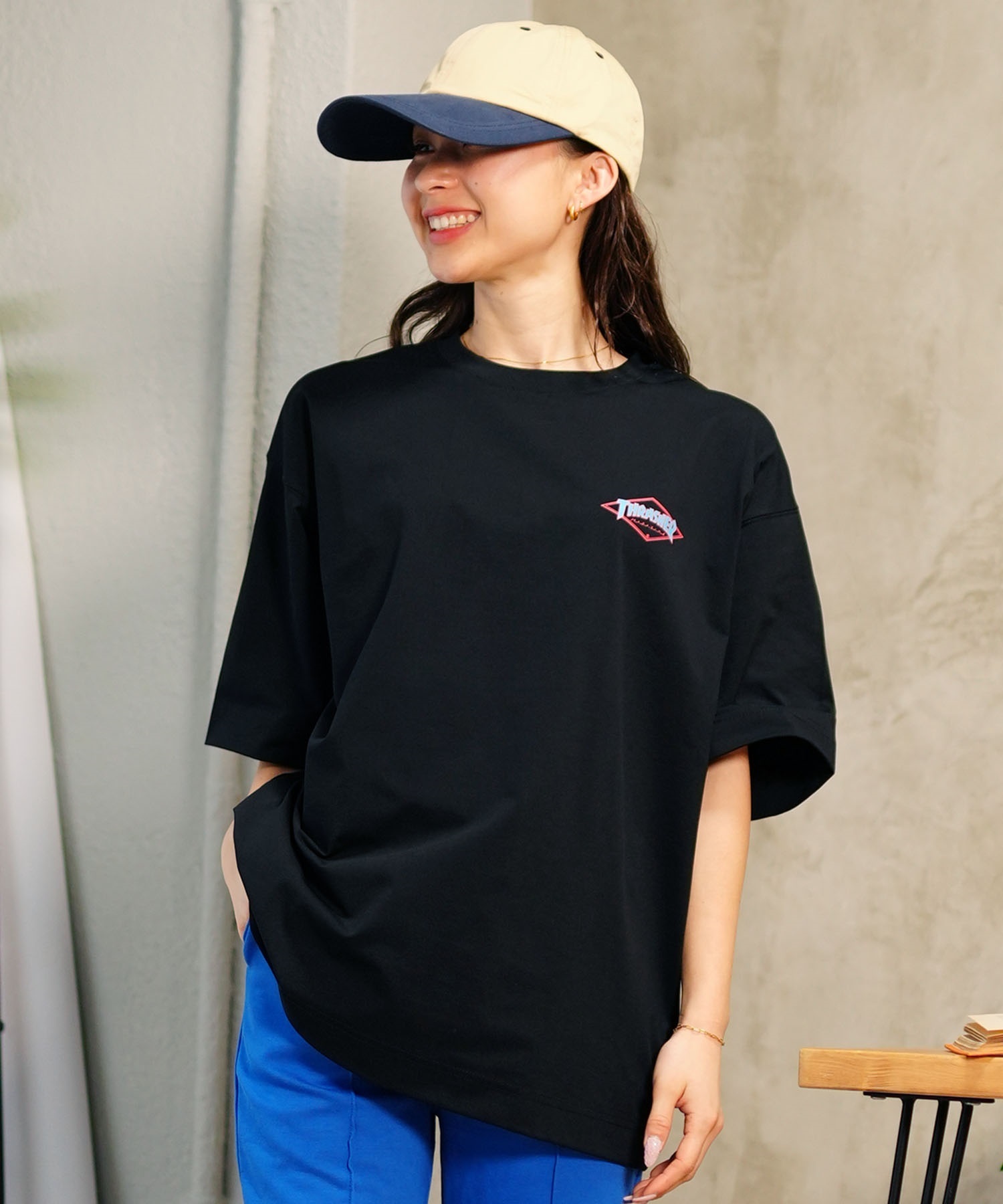 THRASHER スラッシャー レディース ラッシュガード 半袖 Tシャツ