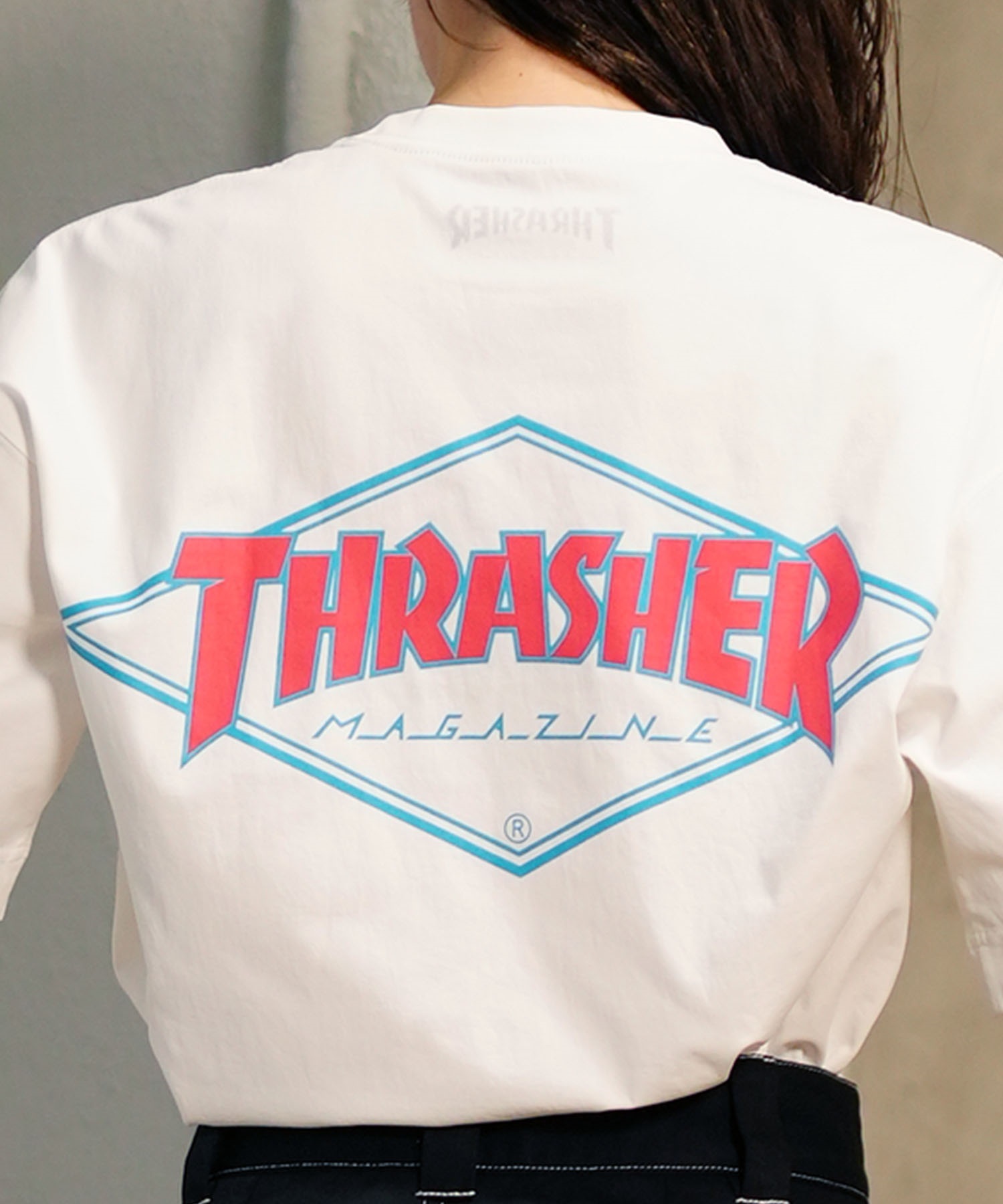 THRASHER スラッシャー レディース ラッシュガード 半袖 Tシャツ