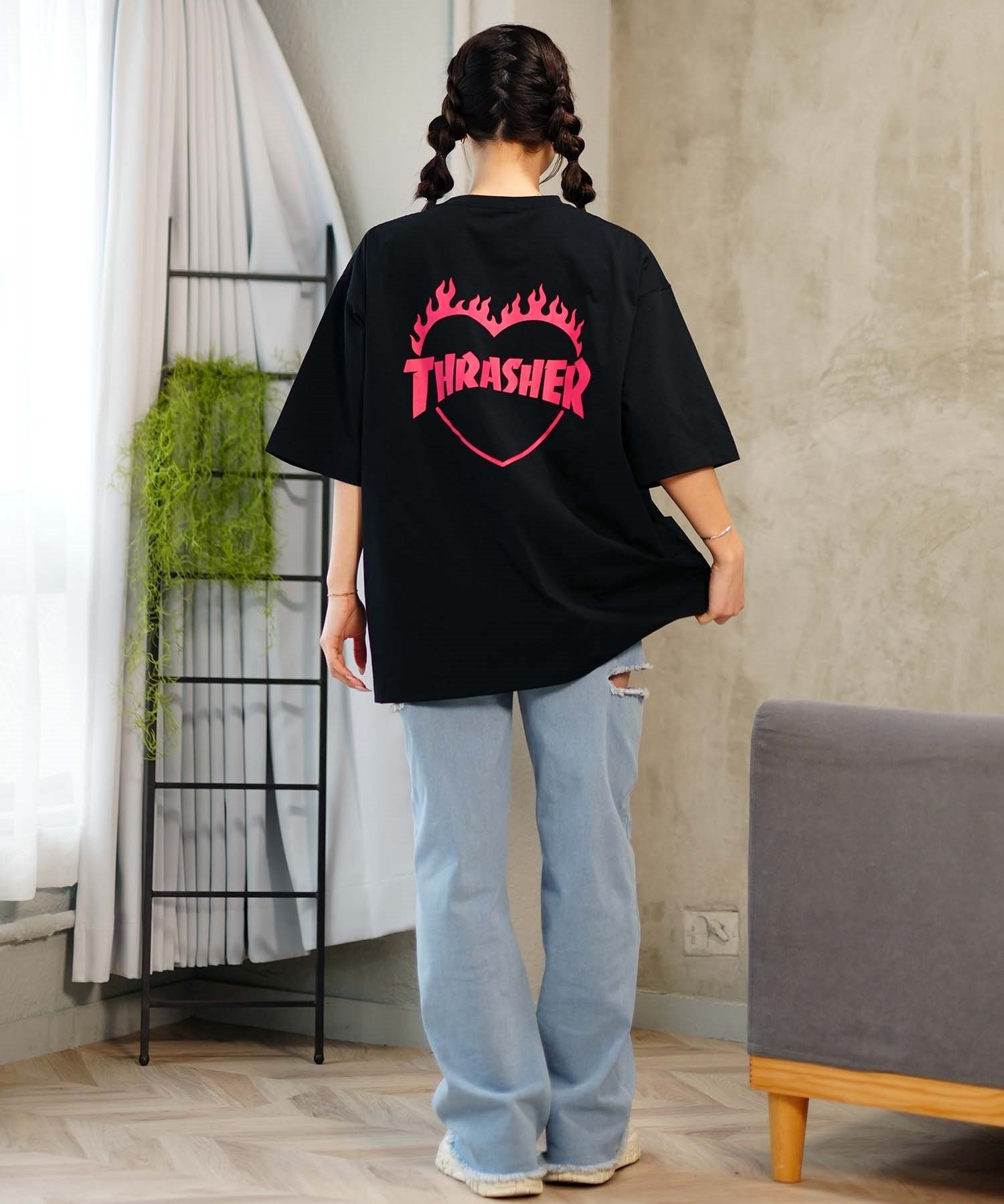 THRASHER スラッシャー レディース ラッシュガード 半袖 Tシャツ