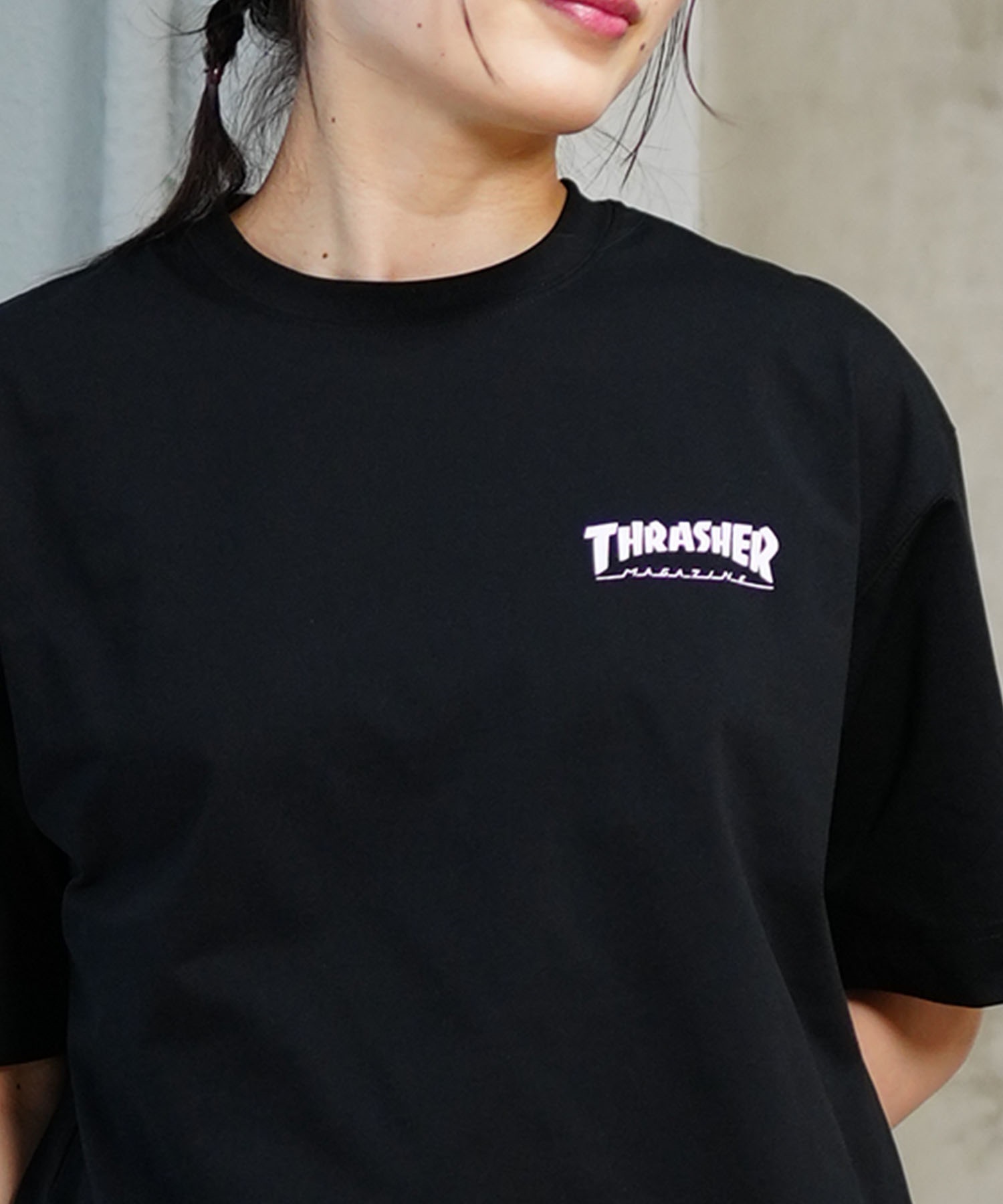 THRASHER スラッシャー レディース ラッシュガード 半袖 Tシャツ 水陸