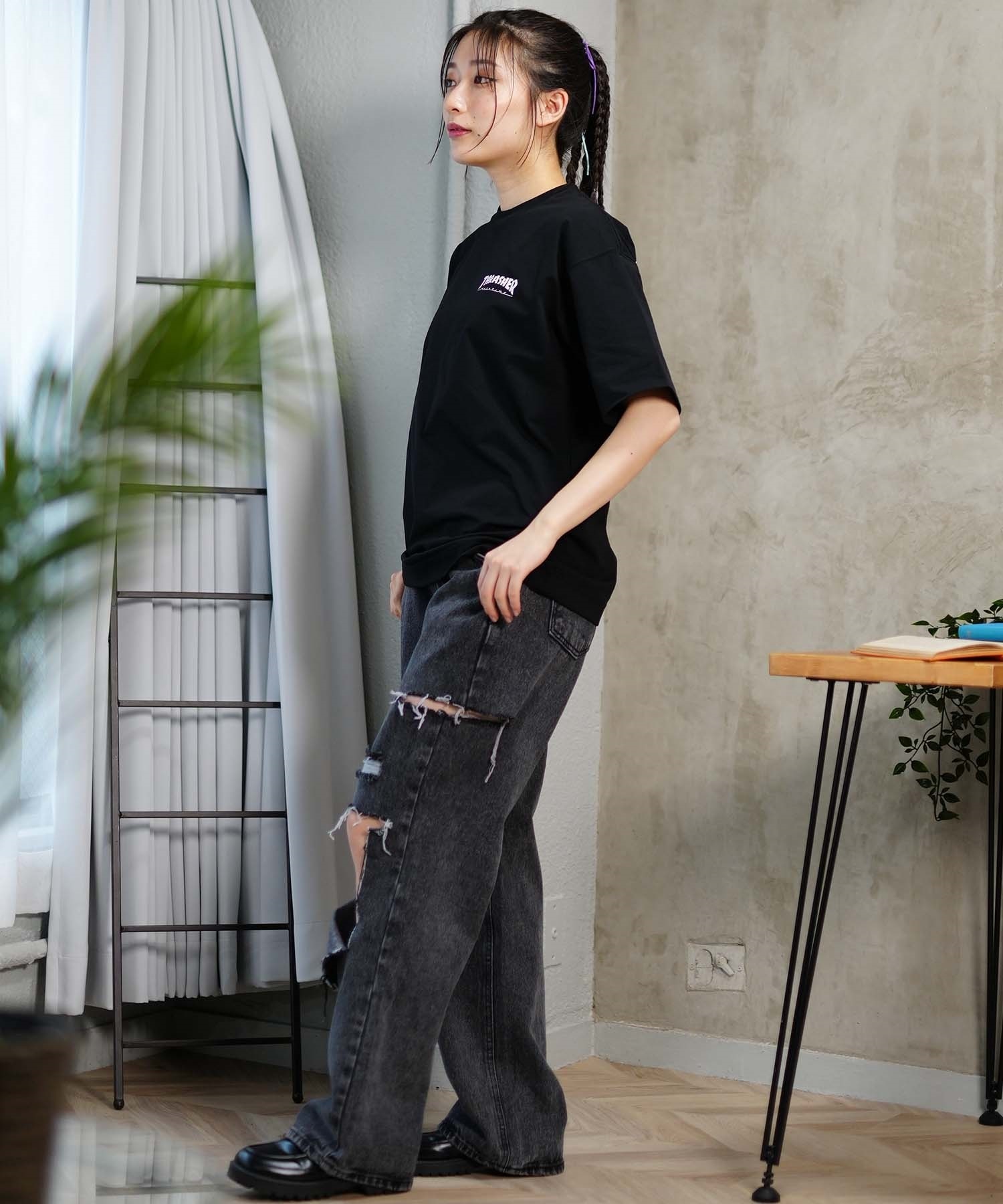 THRASHER スラッシャー レディース ラッシュガード 半袖 Tシャツ 水陸