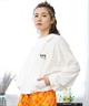 RVCA ルーカ レディース ラッシュガード パーカー ジップアップ 長袖 ショート丈 バックプリント 水陸両用 ユーティリティ UVカット BE04C-853(WHT-M)