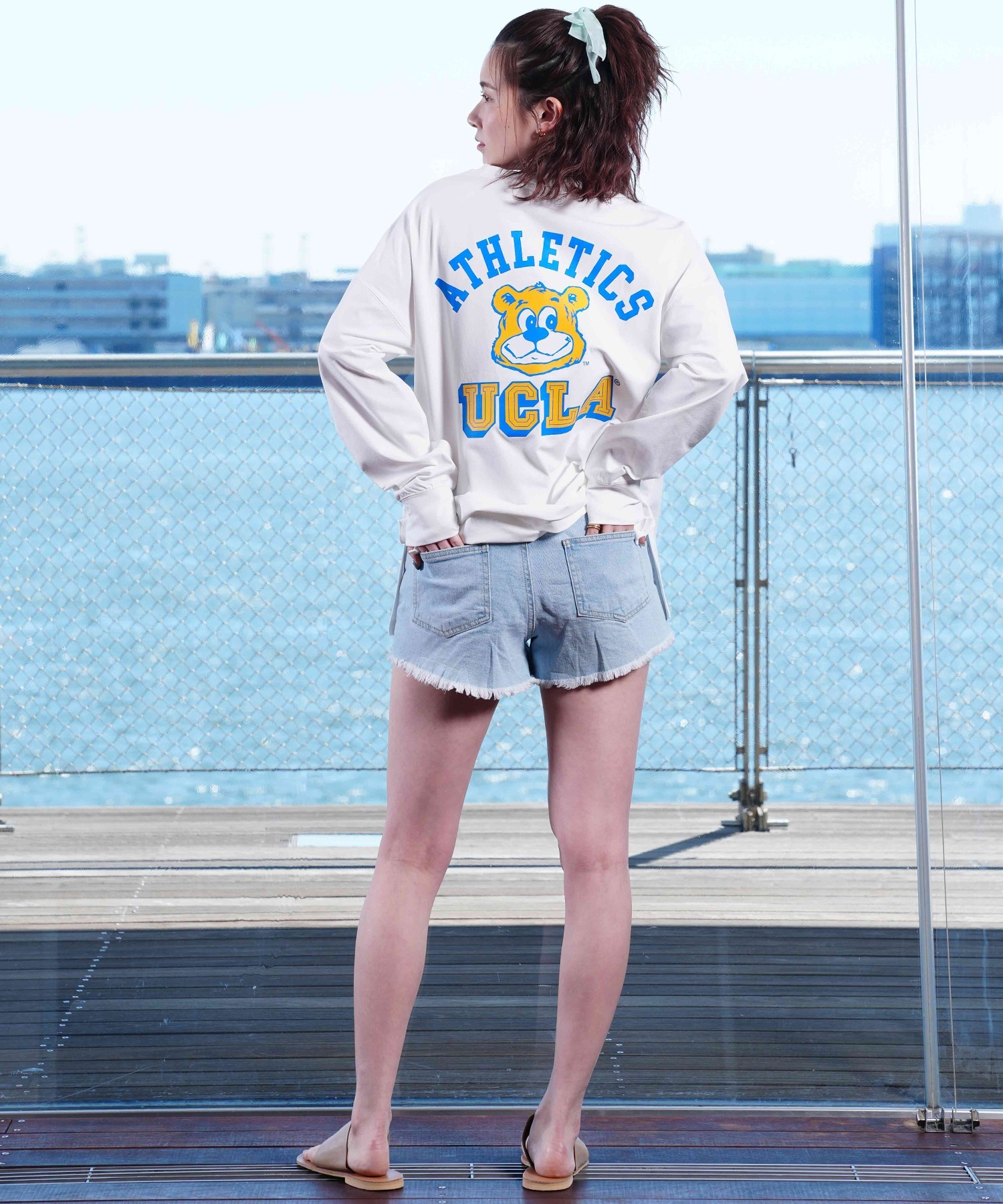 ANTIBAL アンティバル × UCLA レディース ラッシュガード Tシャツ 長袖