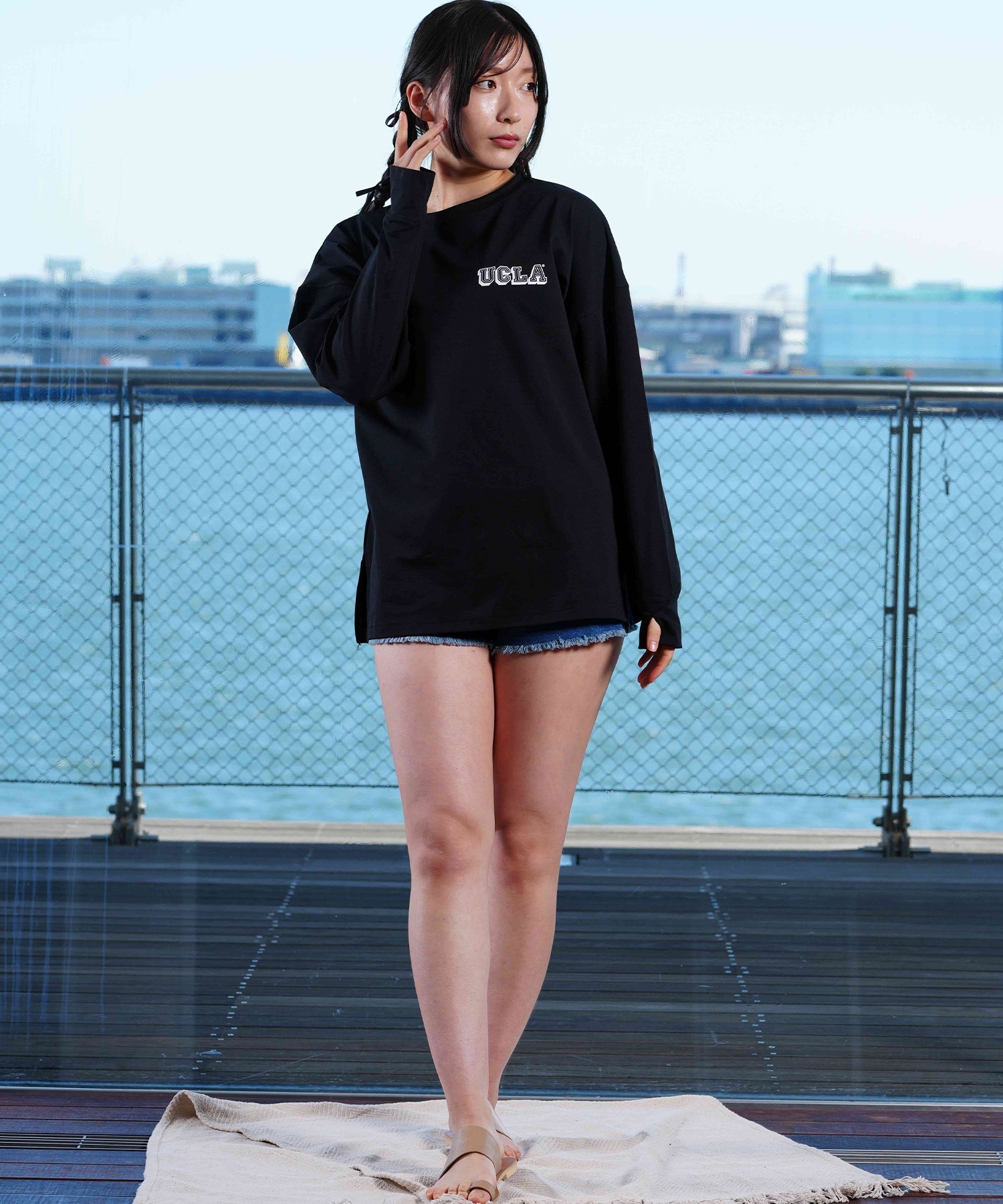 ANTIBAL アンティバル × UCLA レディース ラッシュガード Tシャツ 長袖