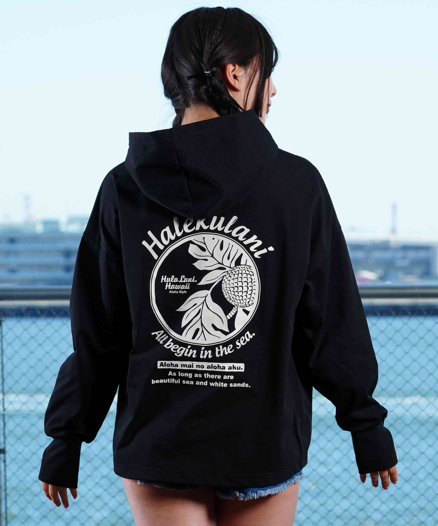 hula is life】フライズライフフローラルパーカー ユニセックス