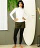 RIKKA FEMME リッカファム RN192 レディース レギンス UVカット 水陸両用 ユーティリティ フィットネス ヨガ ジム KK D23(BK-S)