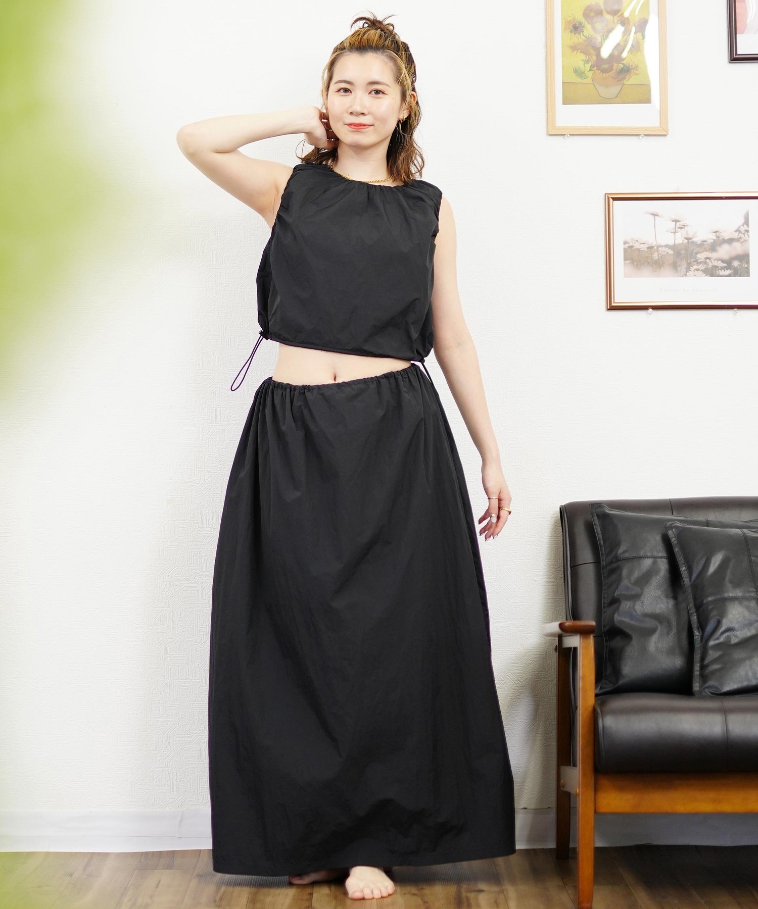 Ungrid アングリッド レディース ラッシュガード バルーン ロング丈