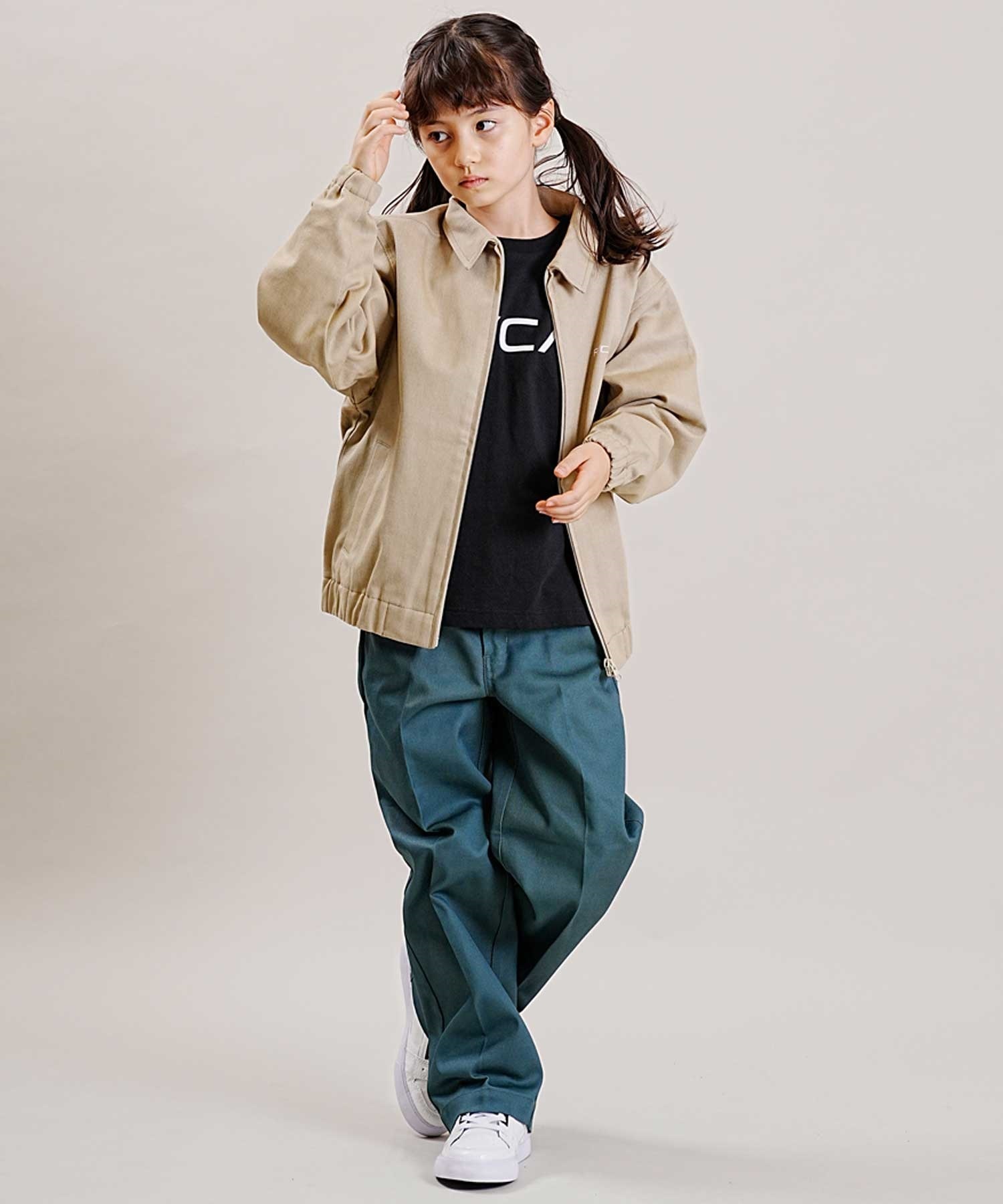 RVCA/ルーカ RVCA DRIZZLER JACKET キッズ ジュニア ジャケット ジップアップ BD046-791(KHA-130cm)