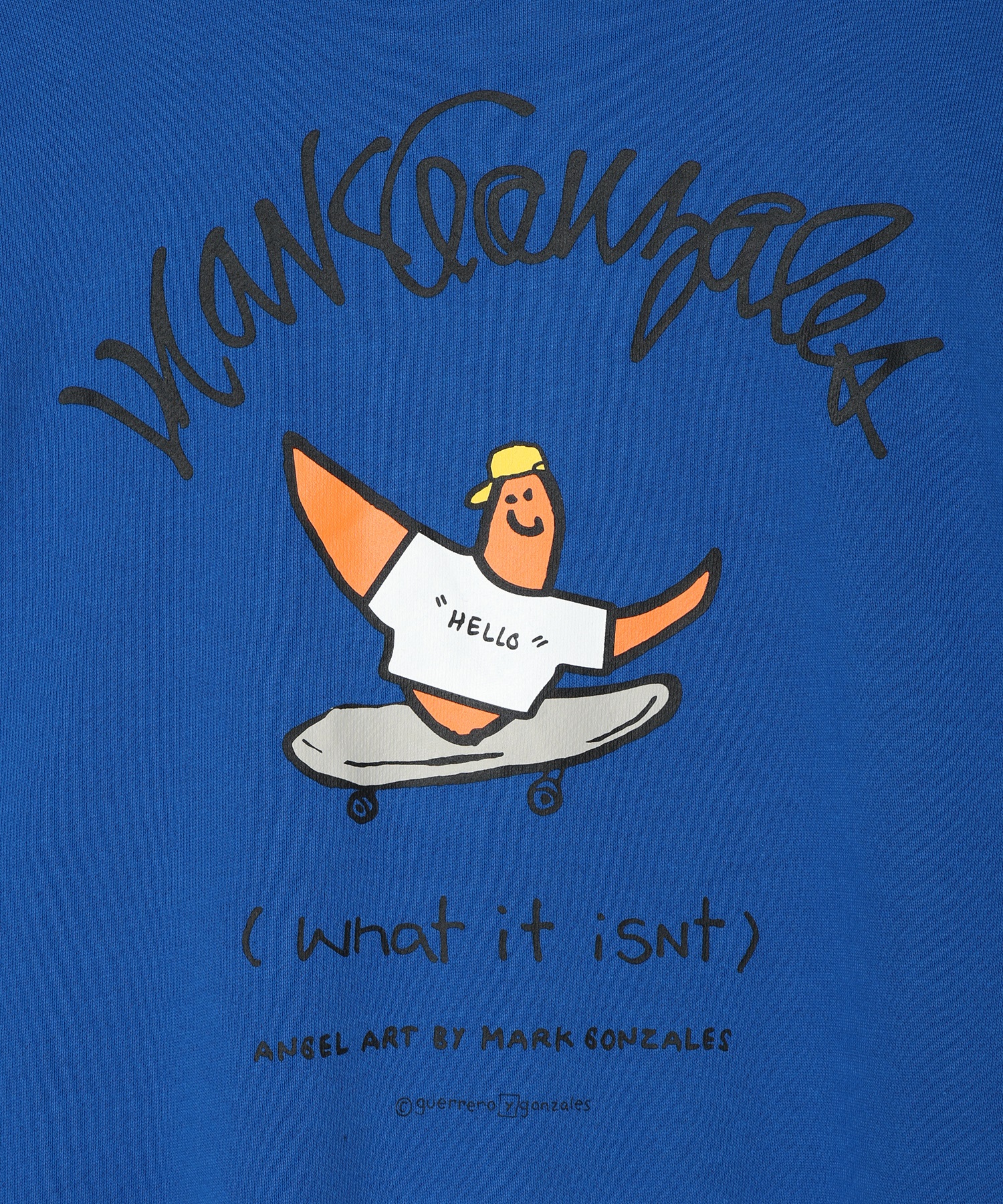 ⭐️aです　グレー トレーナー ロンドン風景 イラスト付き What it isNt）ART BY MARKGONZALES / (ワットイットイズント