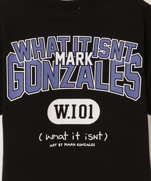 （What it isNt）ART BY MARKGONZALES アートバイ マークゴンザレス 47130127 キッズ 半袖Tシャツ KK D22(BKBL-100cm)