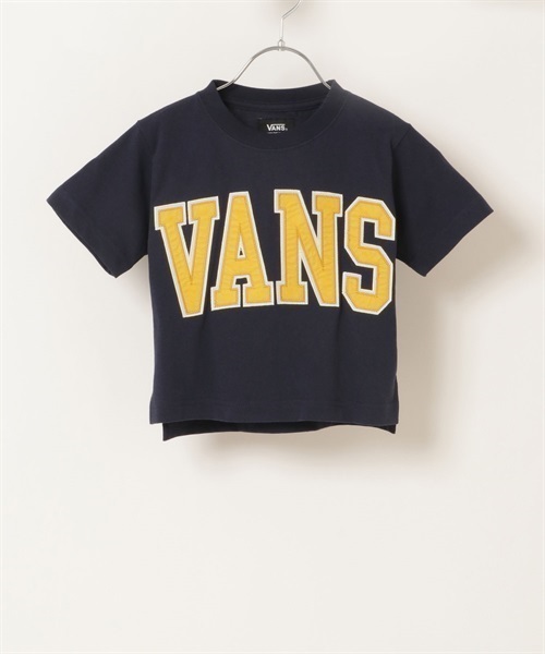 VANS バンズ LOGO 123R5010523 キッズ ジュニア 半袖Tシャツ KK1 D22(NV-S)
