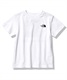 THE NORTH FACE ザ・ノース・フェイス S/S Back Square Logo Tee NTJ32333 W キッズ ジュニア 半袖 Tシャツ 100cm～150cm(W-100)