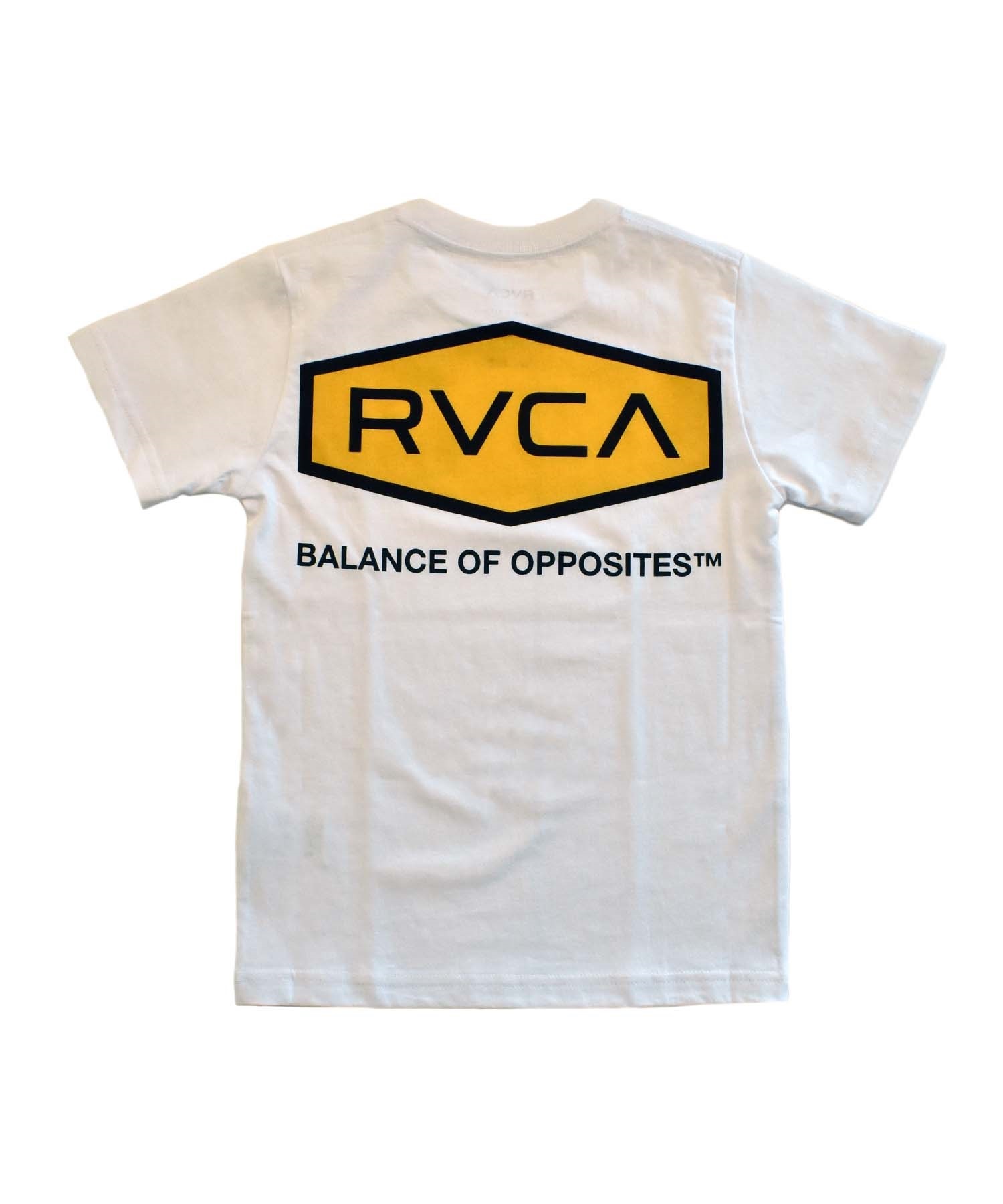 RVCA ルーカ キッズ 半袖 Tシャツ ワイドシルエット ロゴ 親子コーデ BE045-225(WHT-130cm)