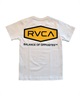 RVCA ルーカ キッズ 半袖 Tシャツ ワイドシルエット ロゴ 親子コーデ BE045-225(WHT-130cm)