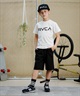 RVCA ルーカ キッズ 半袖Tシャツ 定番ロゴデザイン 親子コーデ BE045-226(WHT-130cm)