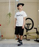 RVCA ルーカ キッズ 半袖Tシャツ 定番ロゴデザイン 親子コーデ BE045-226(WHT-130cm)
