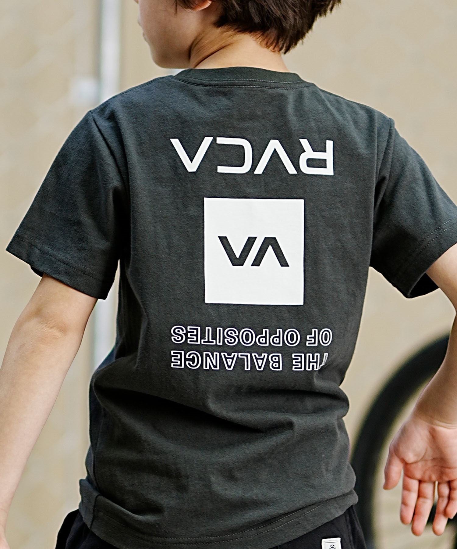 RVCA ルーカ キッズ 半袖Tシャツ 人気デザイン BE045-234(WHT-130cm)