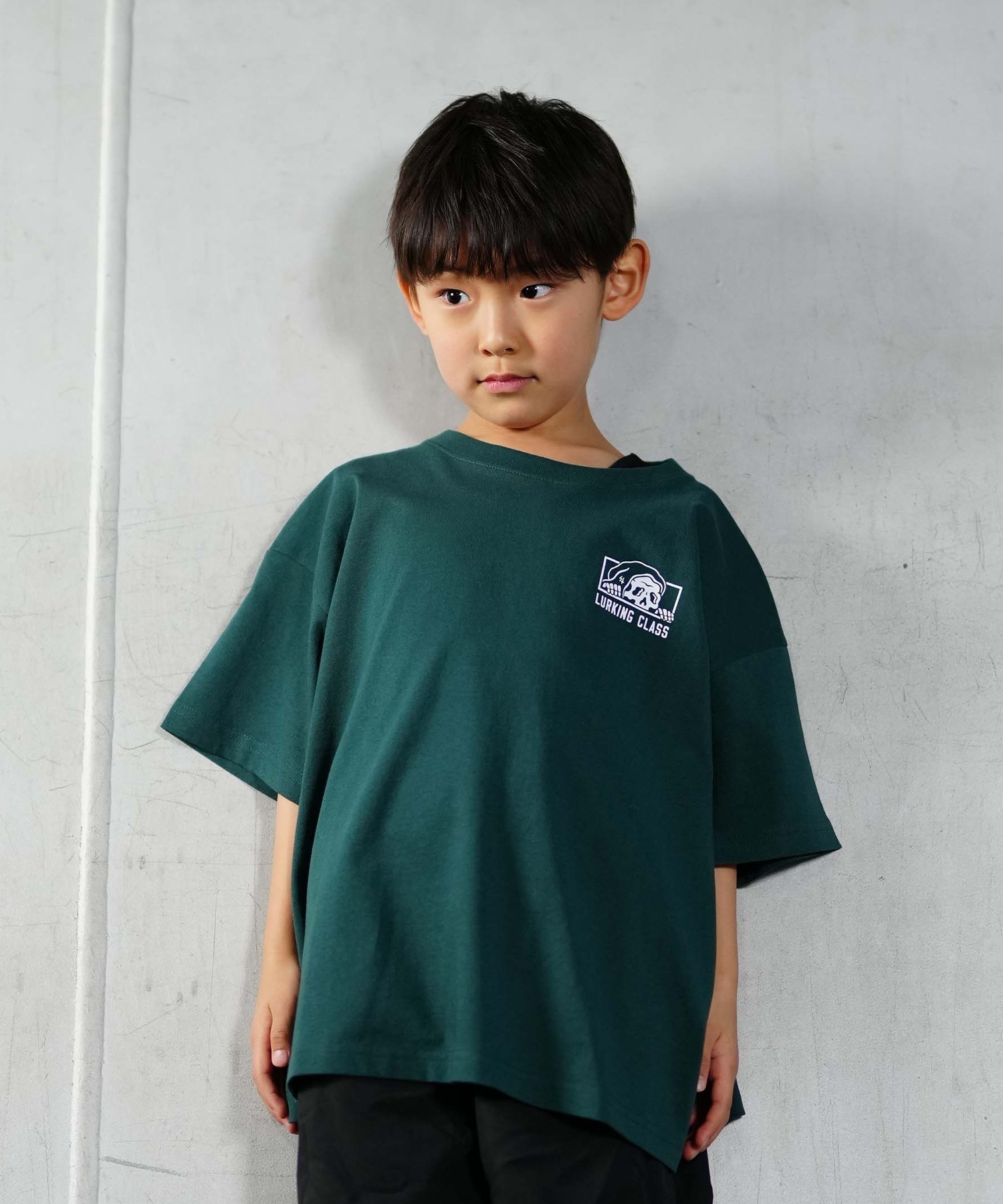 【ムラサキスポーツ限定】 LURKING CLASS ラーキングクラス PIE TIL I DIE TEE キッズ 半袖 Tシャツ ST24STM03K(BLACK-130cm)