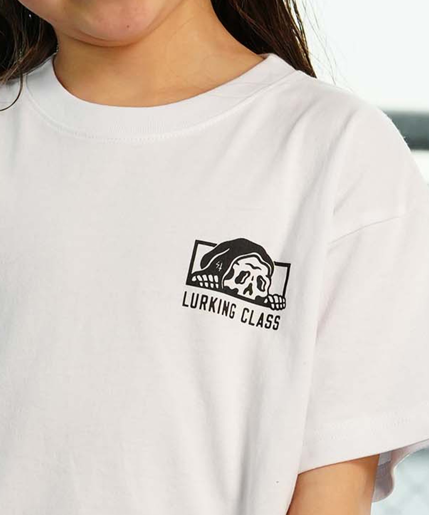 【ムラサキスポーツ限定】 LURKING CLASS ラーキングクラス PIE TIL I DIE TEE キッズ 半袖 Tシャツ ST24STM03K(BLACK-130cm)