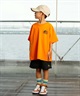 【ムラサキスポーツ限定】 LURKING CLASS ラーキングクラス PATTERN LOGO CHECKER TEE キッズ 半袖 Tシャツ ST24STM04K(WHITE-130cm)