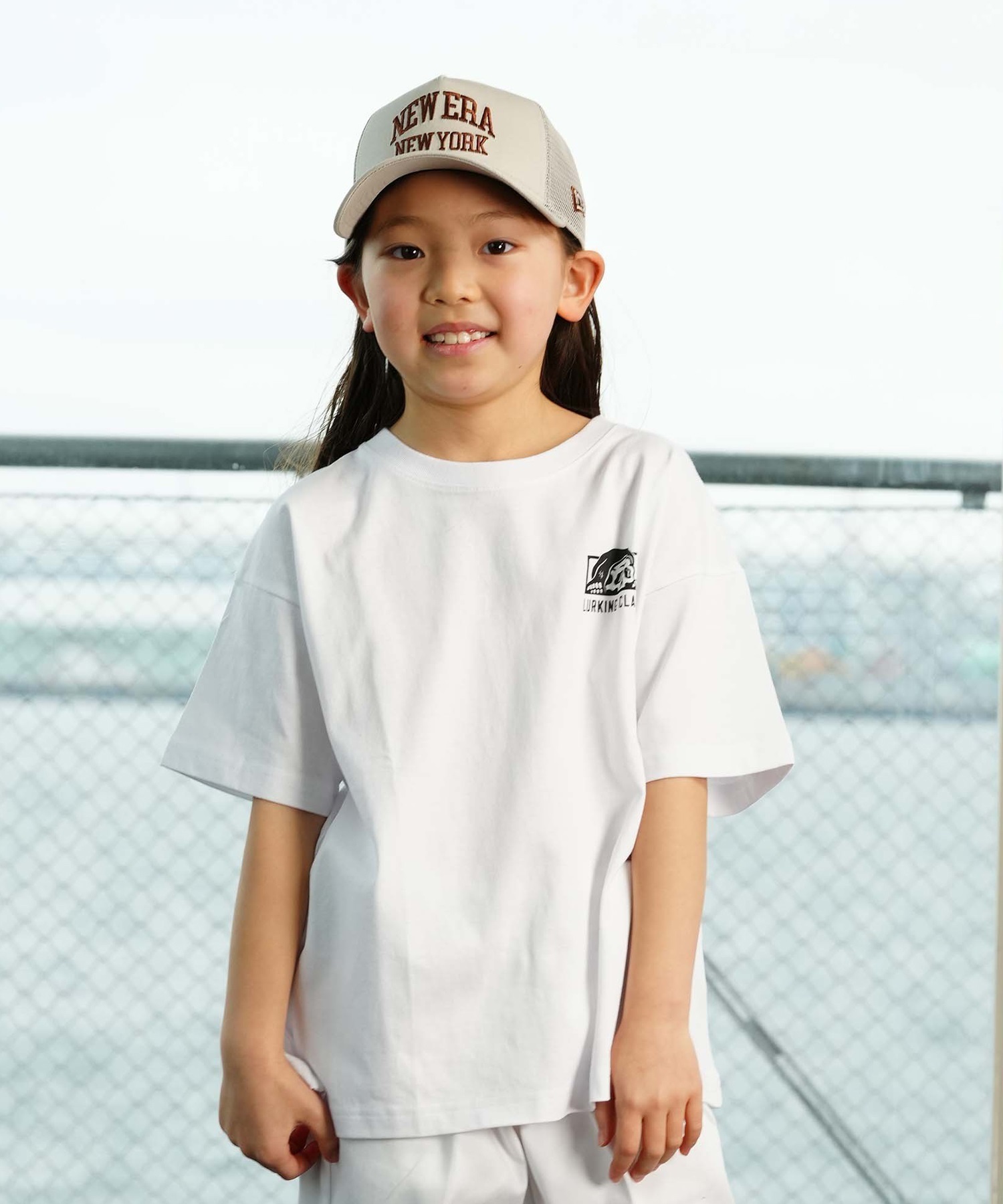 【ムラサキスポーツ限定】 LURKING CLASS ラーキングクラス GOOD TIME 2 TEE キッズ 半袖 Tシャツ ST24STM02K(WHITE-130cm)