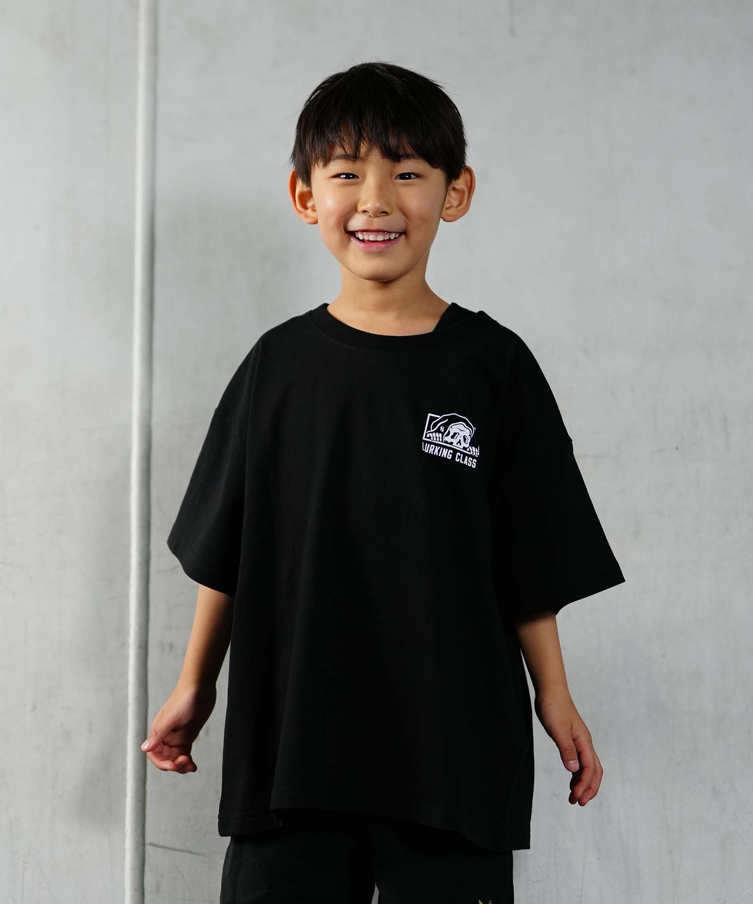 【ムラサキスポーツ限定】 LURKING CLASS ラーキングクラス GOOD TIME 2 TEE キッズ 半袖 Tシャツ ST24STM02K(WHITE-130cm)