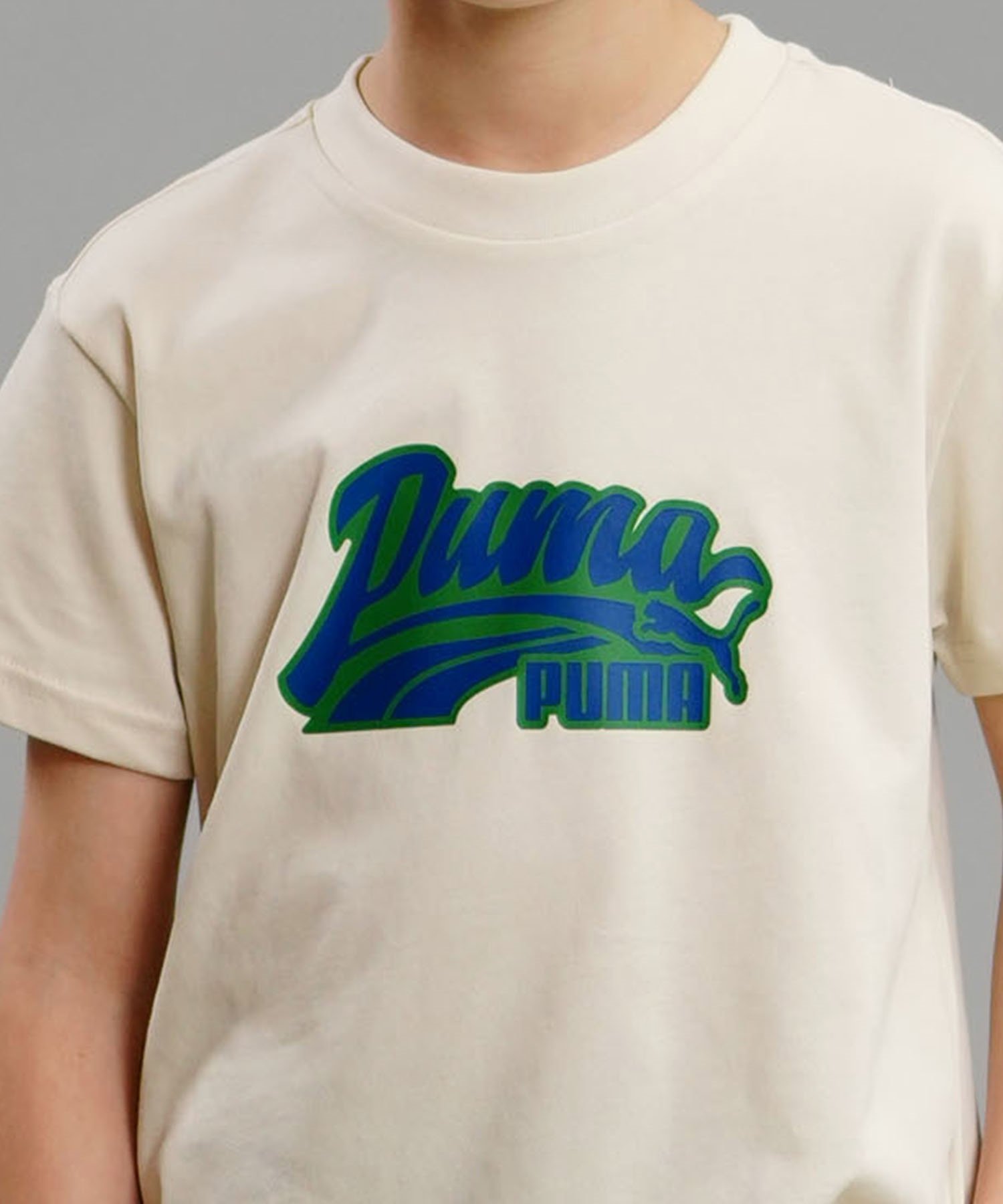 PUMA プーマ ESSプラス MID 90S MX キッズ 半袖 Tシャツ ボーイズ フロントロゴ 680549(87-130cm)