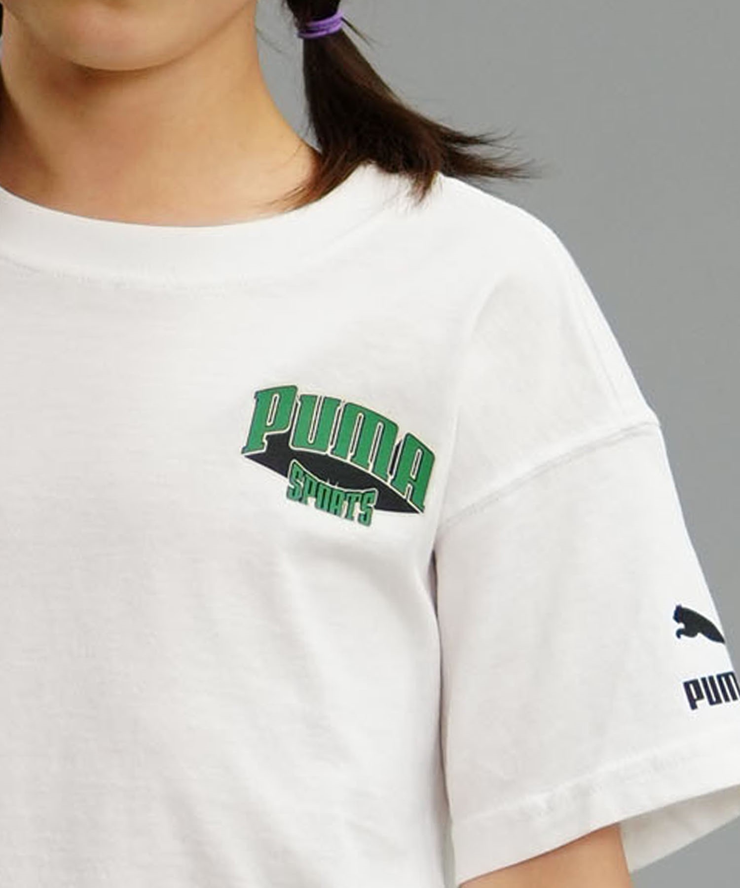 PUMA プーマ TEAM FOR THE FANBASE グラフィック キッズ 半袖 Tシャツ ボーイズ バックプリント 625134(86-128cm)