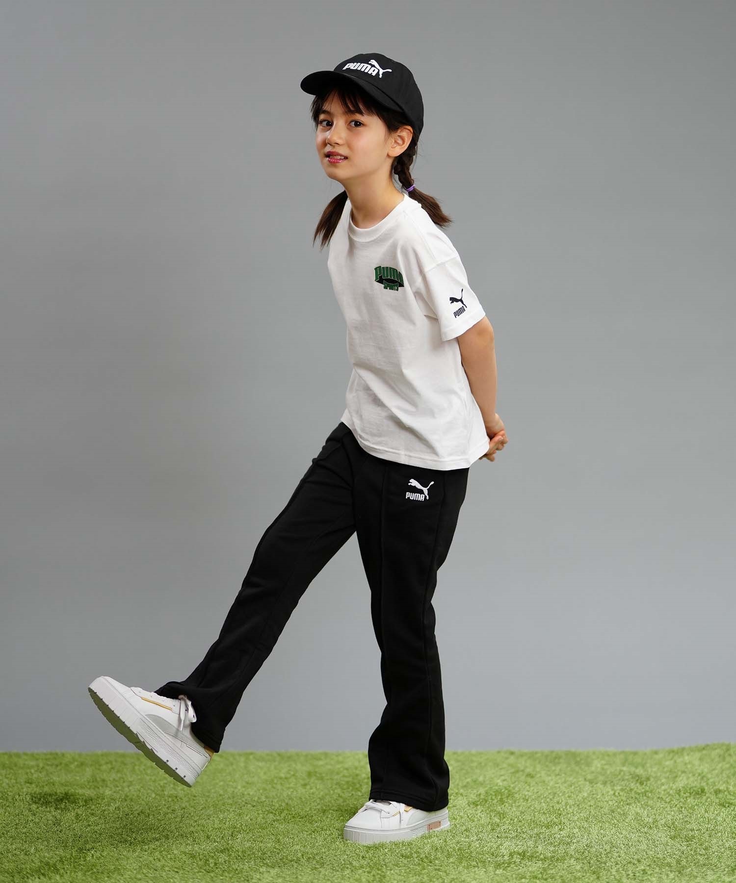 PUMA プーマ TEAM FOR THE FANBASE グラフィック キッズ 半袖 Tシャツ ボーイズ バックプリント 625134(86-128cm)