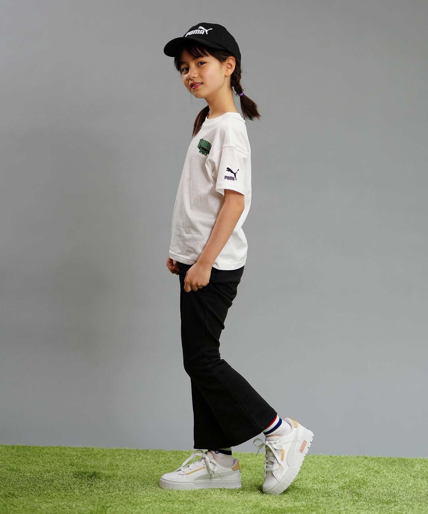 PUMA プーマ TEAM FOR THE FANBASE グラフィック キッズ 半袖 Tシャツ ボーイズ バックプリント 625134(02-128cm)