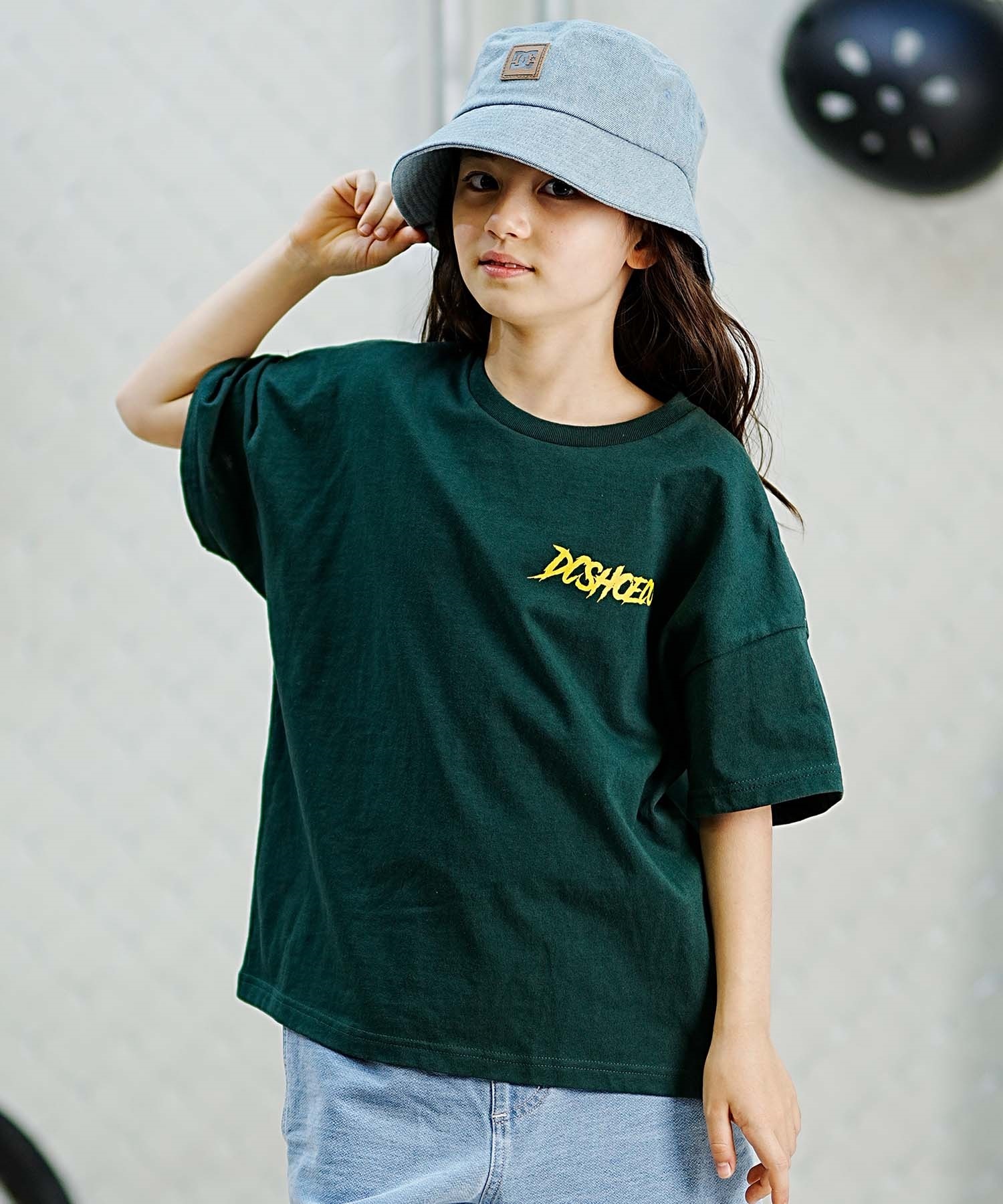 DC ディーシー SKULL SS24 キッズ ショートスリーブ Tシャツ スカル