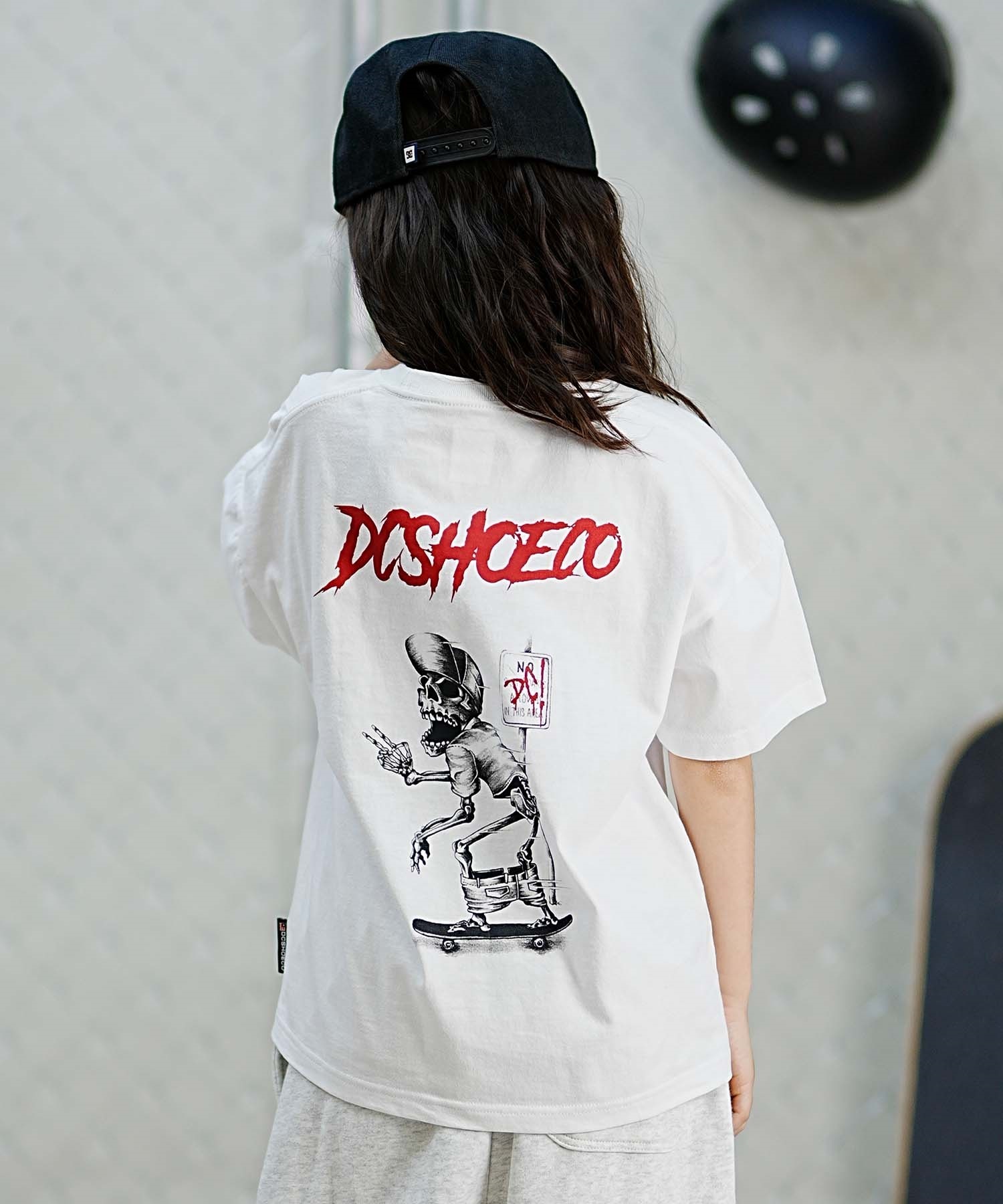 DC ディーシー SKULL SS24 キッズ ショートスリーブ Tシャツ スカル
