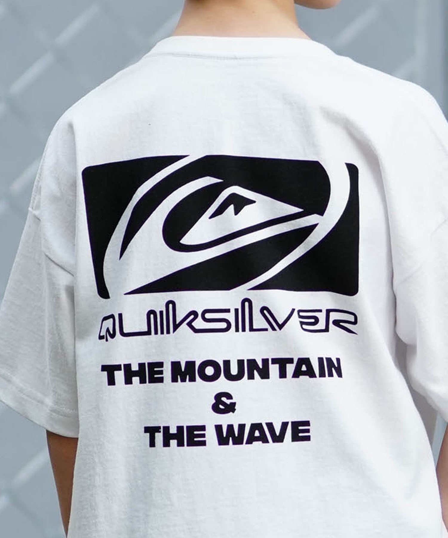 QUIKSILVER クイックシルバー 半袖 Tシャツ キッズ バックプリント SATURN BOX ST KST242621M ムラサキスポーツ限定(WHT-130cm)