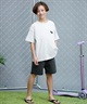QUIKSILVER クイックシルバー 半袖 Tシャツ キッズ バックプリント SATURN BOX ST KST242621M ムラサキスポーツ限定(WHT-130cm)