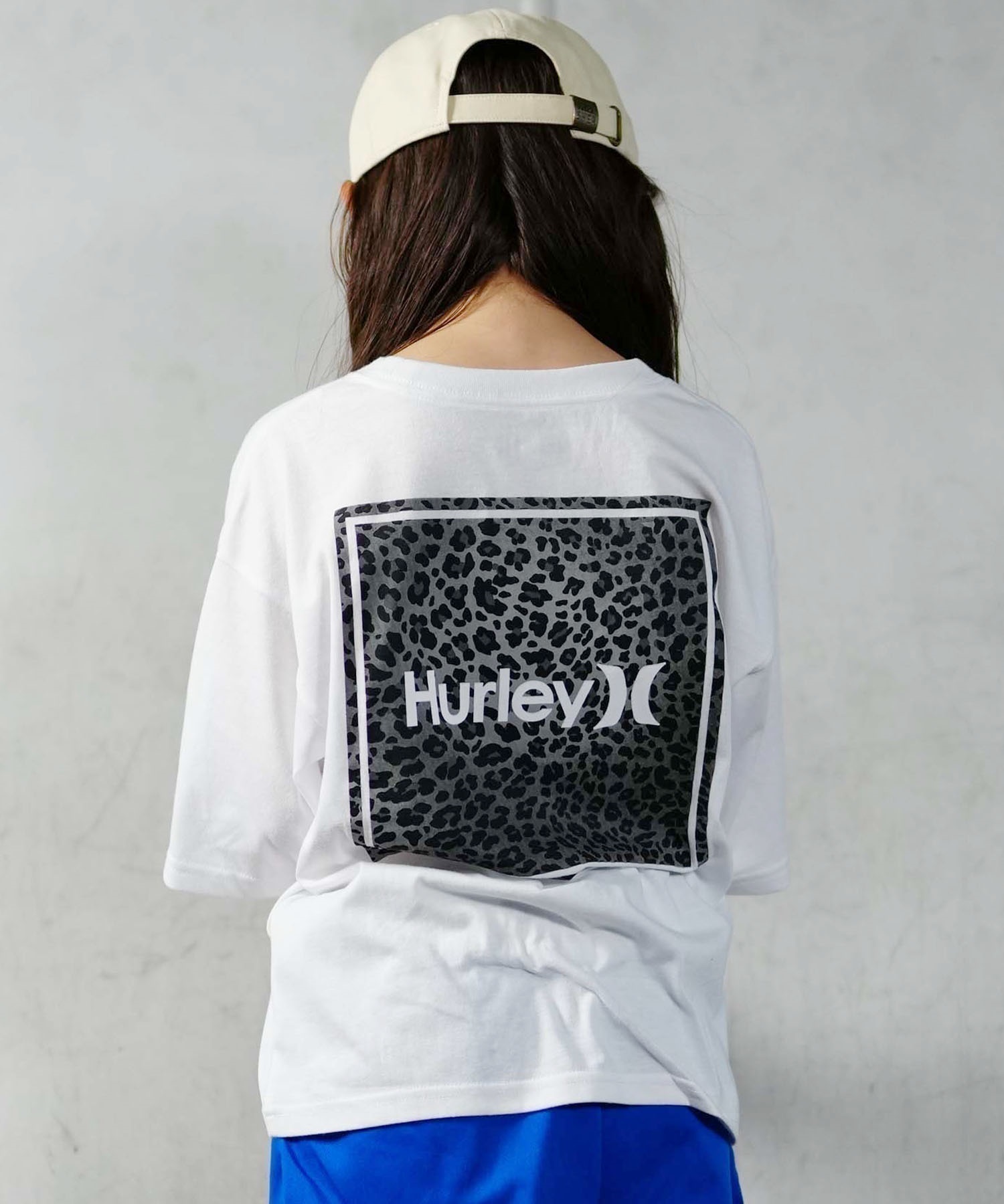 Hurley ハーレー BOYS OVERSIZE LEOPAD SQUARE SHORT SLEEVE TEE  キッズ 半袖 Tシャツ BSS2431003(BLK-130cm)
