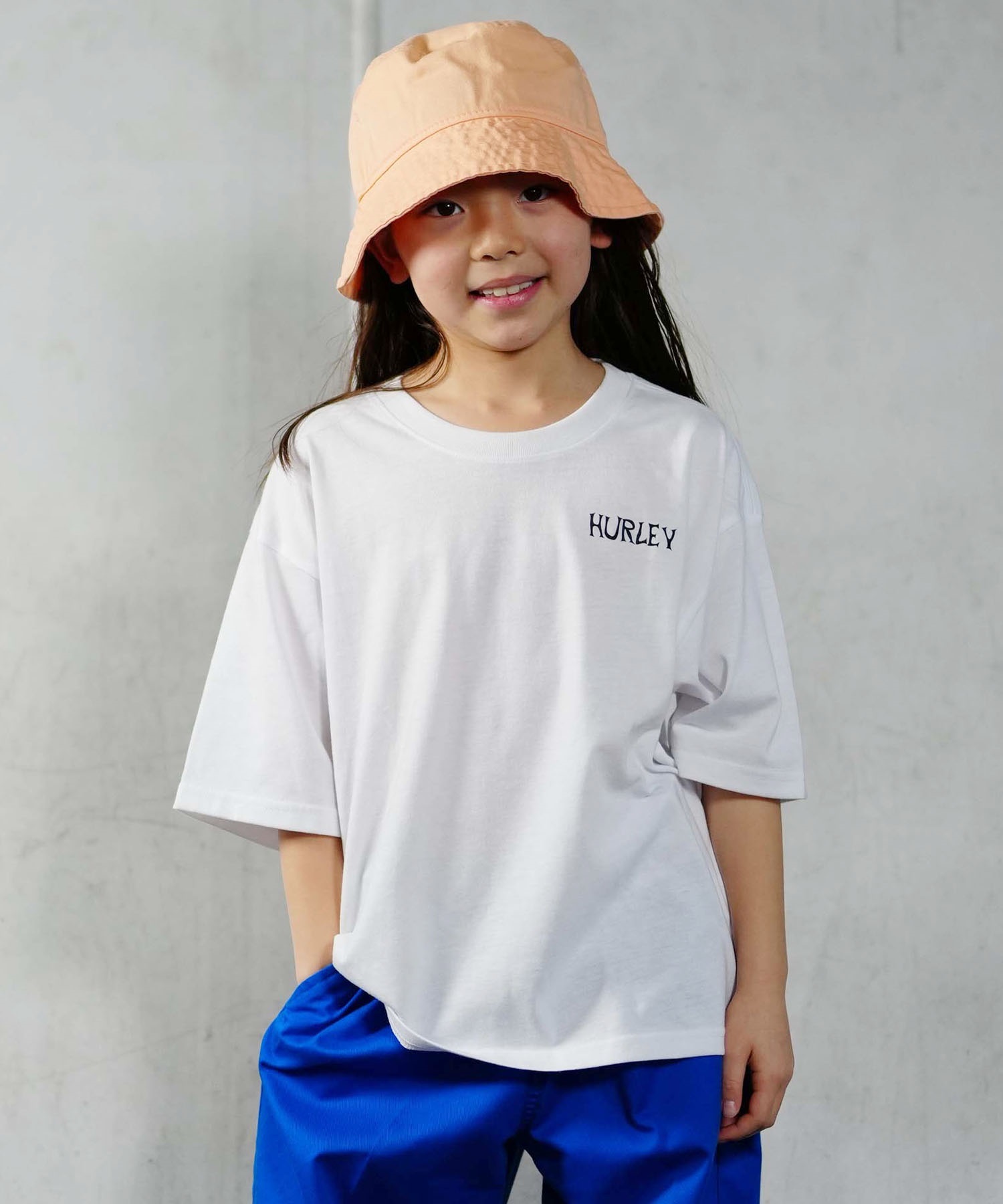 Hurley ハーレー BOYS OVERSIZE PIZZA SHORT SLEEVE TEE キッズ 半袖 Tシャツ BSS2431005(WHT-130cm)