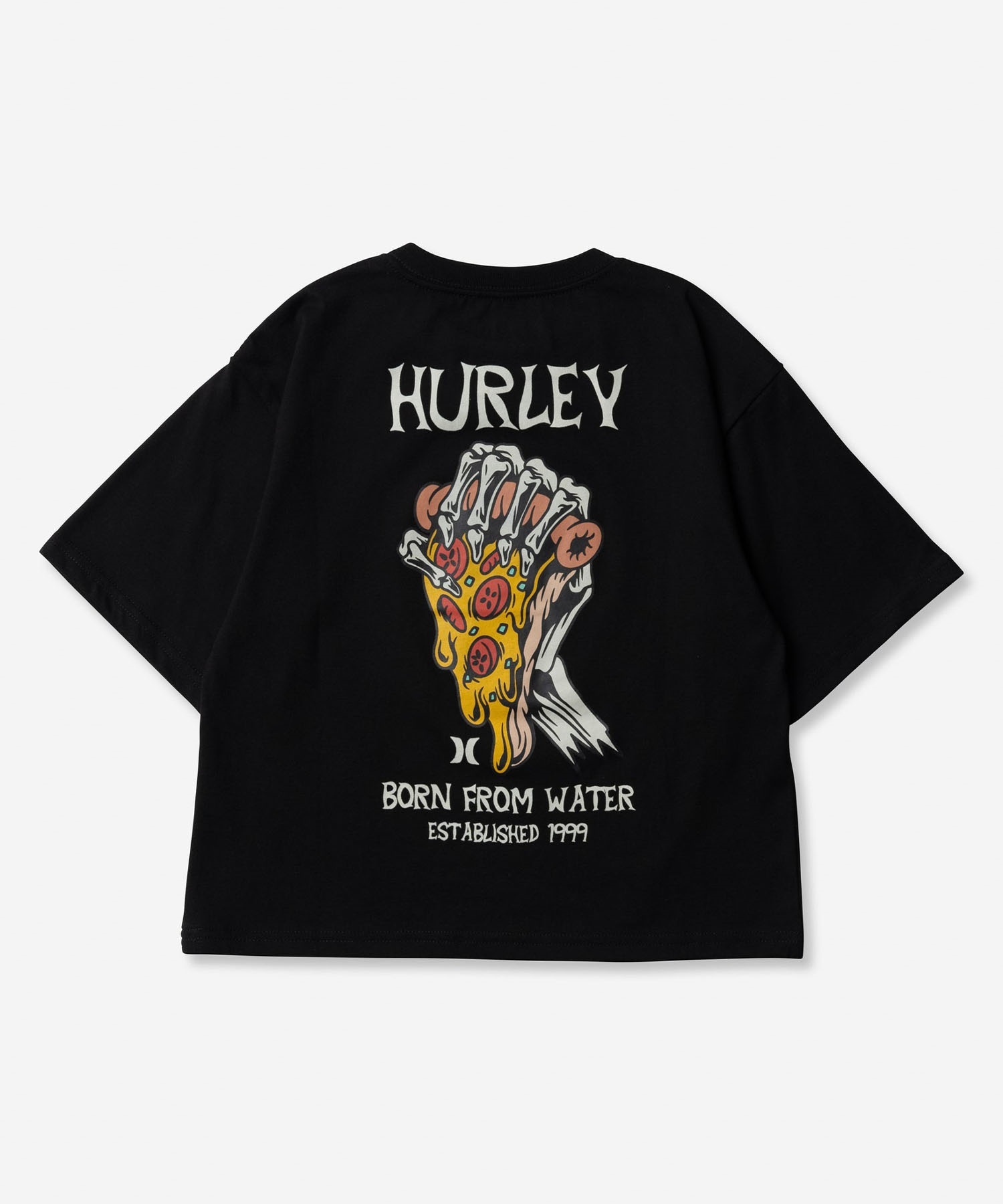Hurley ハーレー BOYS OVERSIZE PIZZA SHORT SLEEVE TEE キッズ 半袖 Tシャツ BSS2431005(WHT-130cm)