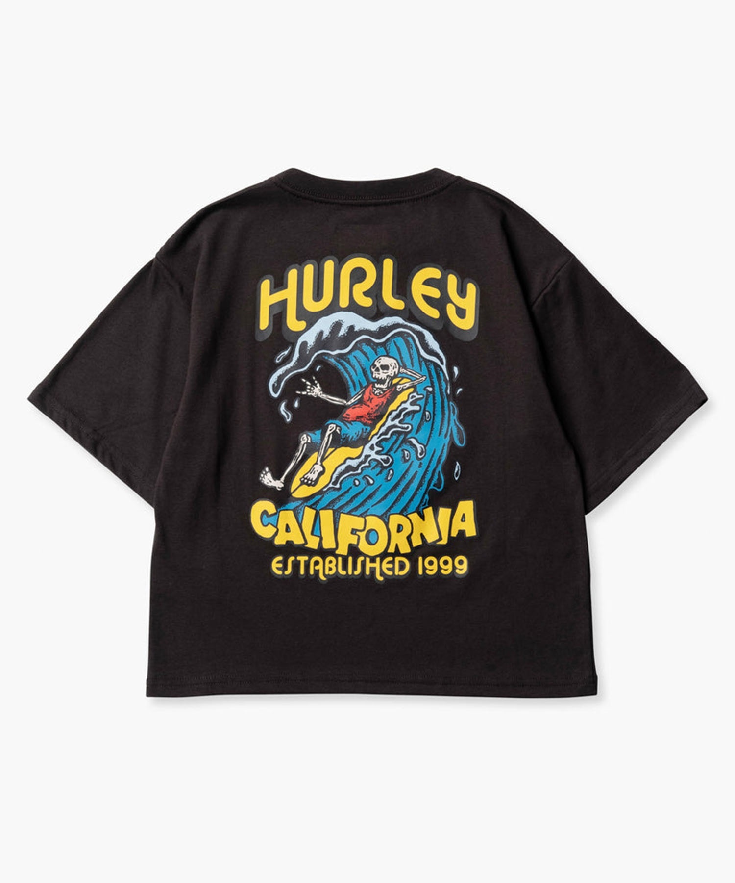Hurley ハーレー BOYS OVERSIZE BIG WAVE SHORT SLEEVE TEE キッズ 半袖 Tシャツ BSS2431006(BLK-130cm)