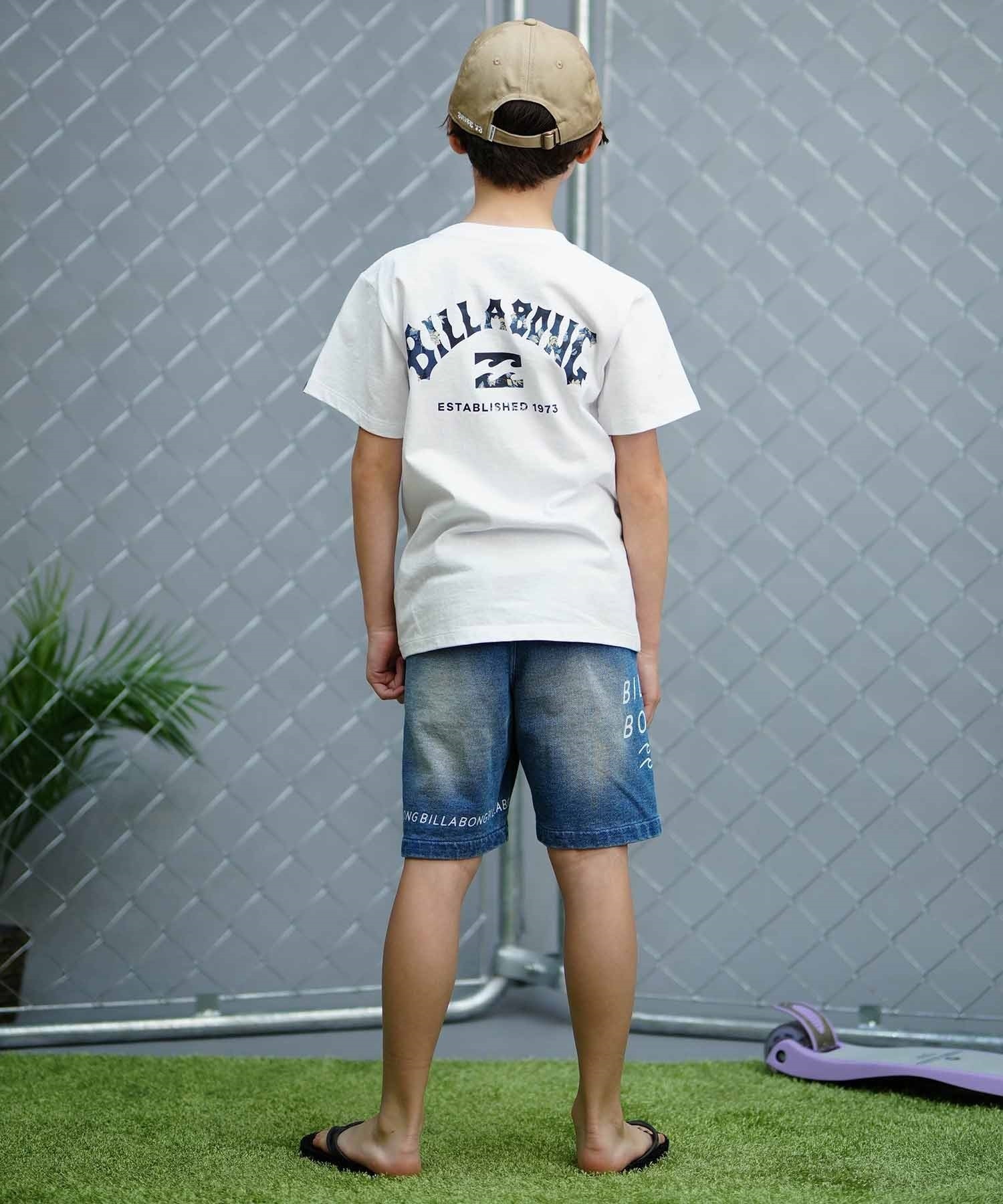 BILLABONG ビラボン ARCH FILL キッズ 半袖 Tシャツ バックプリント BE015-200(WHT-130cm)