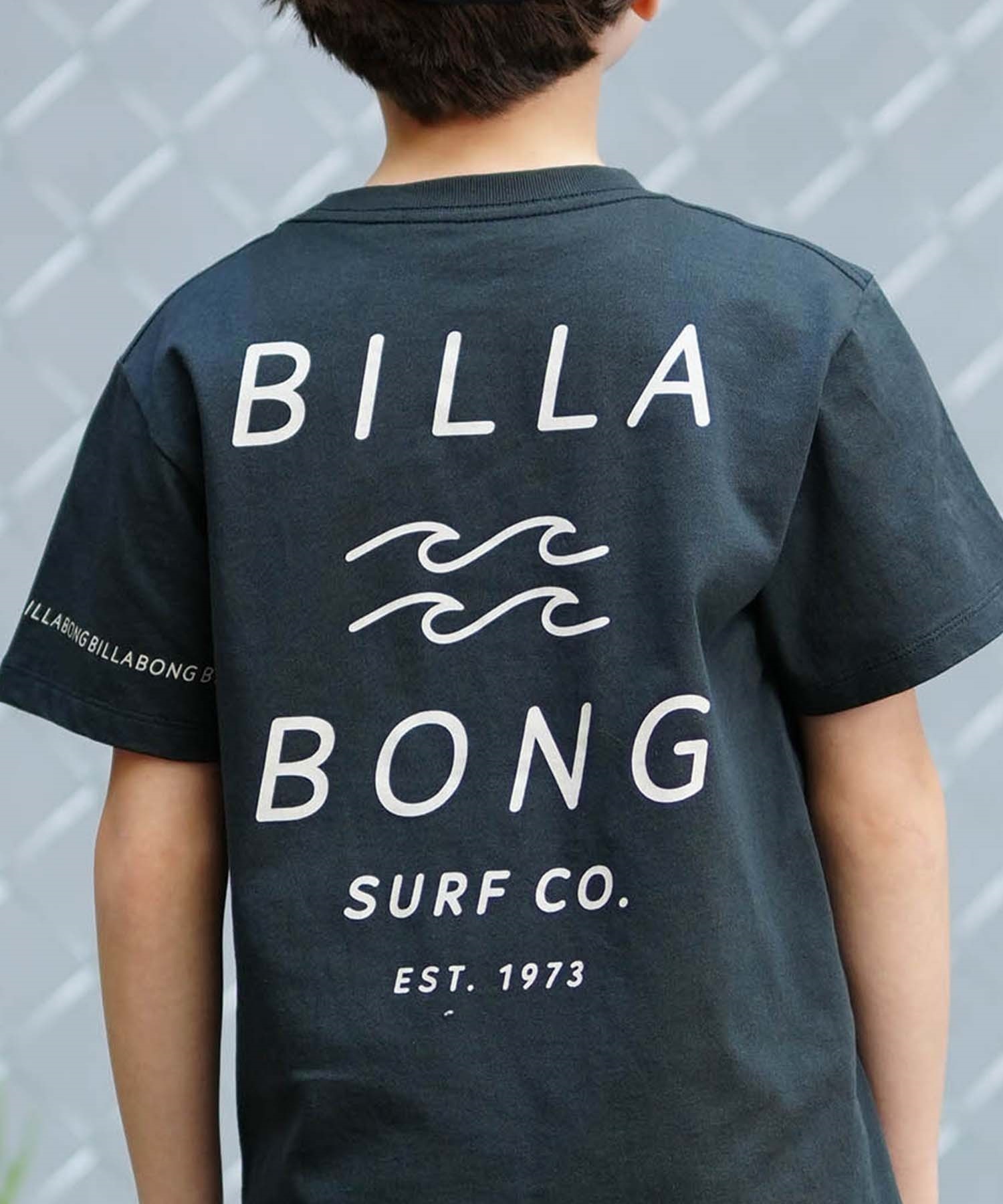 【クーポン対象】BILLABONG ビラボン ONE TIME キッズ 半袖 Tシャツ バックプリント BE015-201(WAA-130cm)