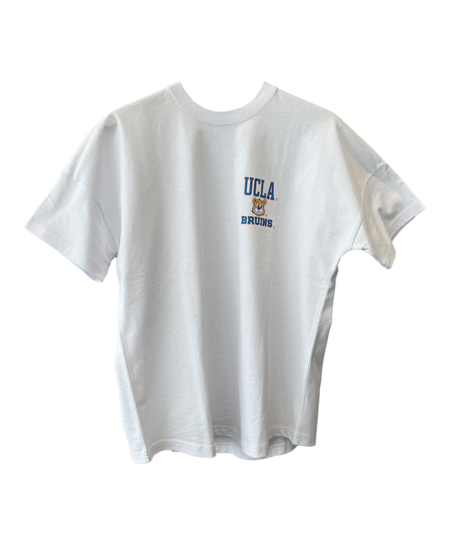 ANTIBAL アンティバル キッズ Tシャツ 半袖 UCLA カレッジロゴ バックプリント オーバーサイズ 242AN3ST195(WHT-130cm)