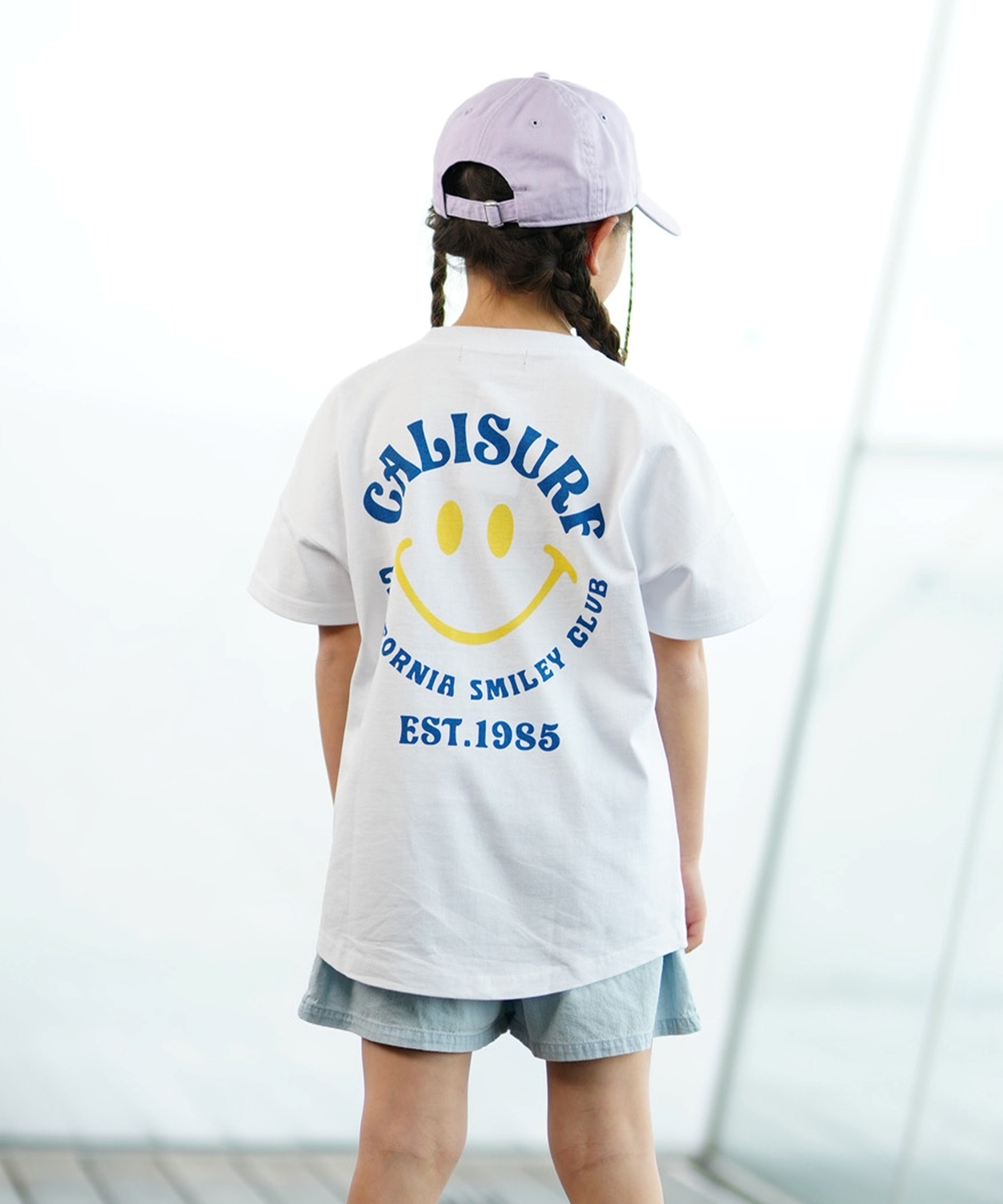 CALIFORNIA T-SHIRTS カリフォルニア キッズ 半袖 Tシャツ PTEE 242CF3ST193(NVY-130cm)