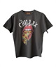 CHILLAX チラックス キッズ Tシャツ 半袖 バンド風 ピグメント加工 ヴィンテージ風 オーバーサイズ 242CL3ST192(ORG-130cm)