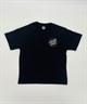 SANTACRUZ サンタクルーズ キッズ Tシャツ 半袖 バックプリント 親子コーデ DESI SCREAM STRIP T 24P671-42(BK-100cm)