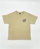 SANTACRUZ サンタクルーズ キッズ Tシャツ 半袖 バックプリント 親子コーデ DESI SCREAM STRIP T 24P671-42(LATTE-100cm)