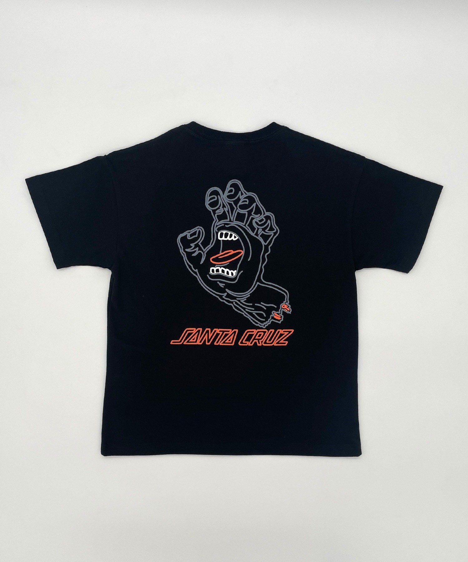 SANTACRUZ サンタクルーズ キッズ Tシャツ 半袖 バックプリント 親子コーデ DESI VOID HAND T 24P672-42(BK-130cm)