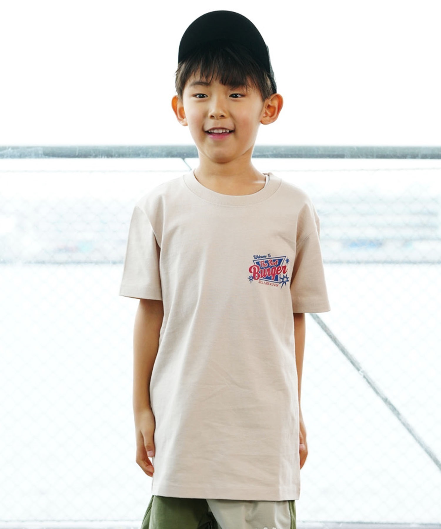 ANTIBAL アンティバル PTEE キッズ 半袖 Tシャツ バックプリント 242AN3ST197(BLK-130cm)