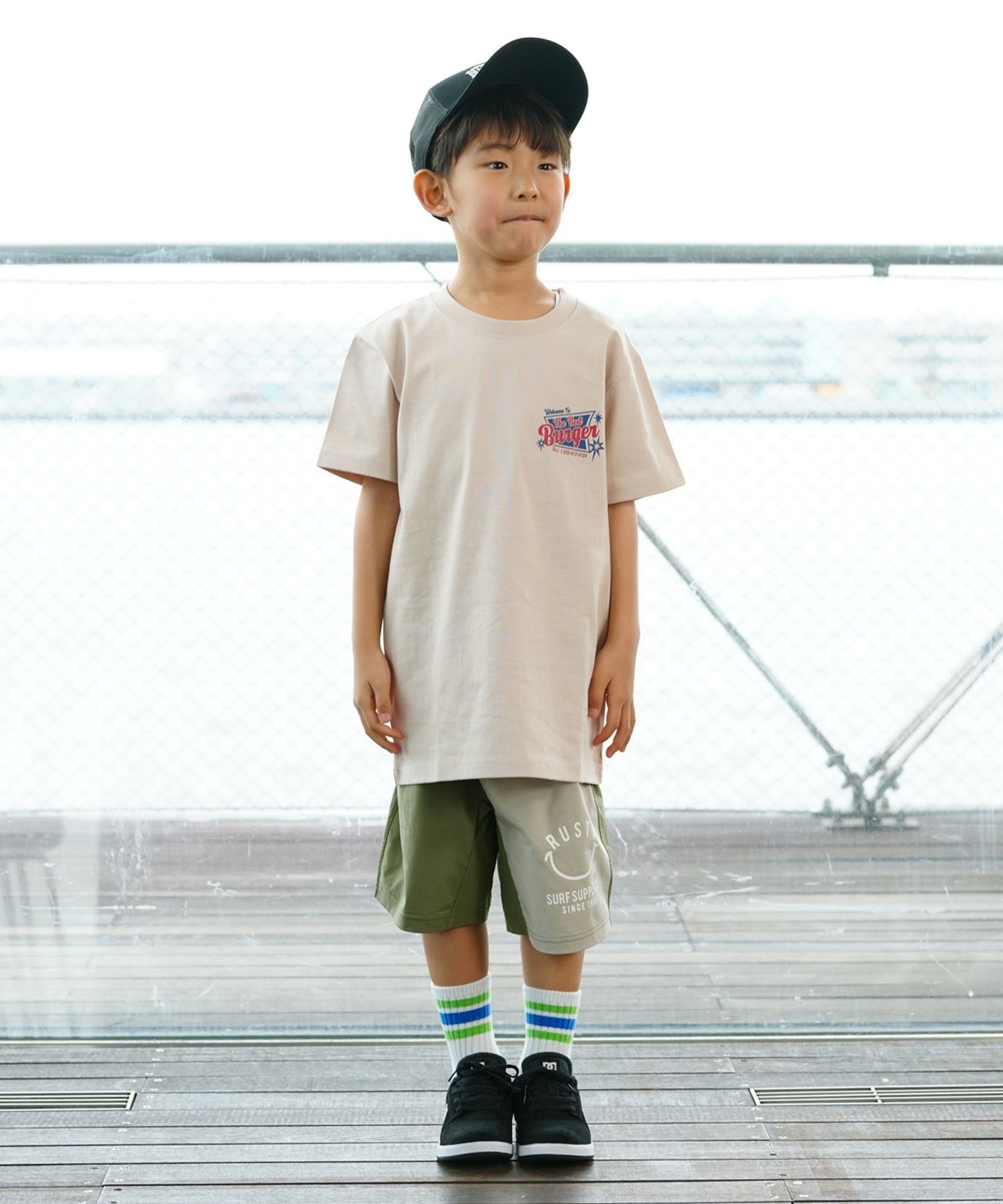 ANTIBAL アンティバル PTEE キッズ 半袖 Tシャツ バックプリント 242AN3ST197(BLK-130cm)