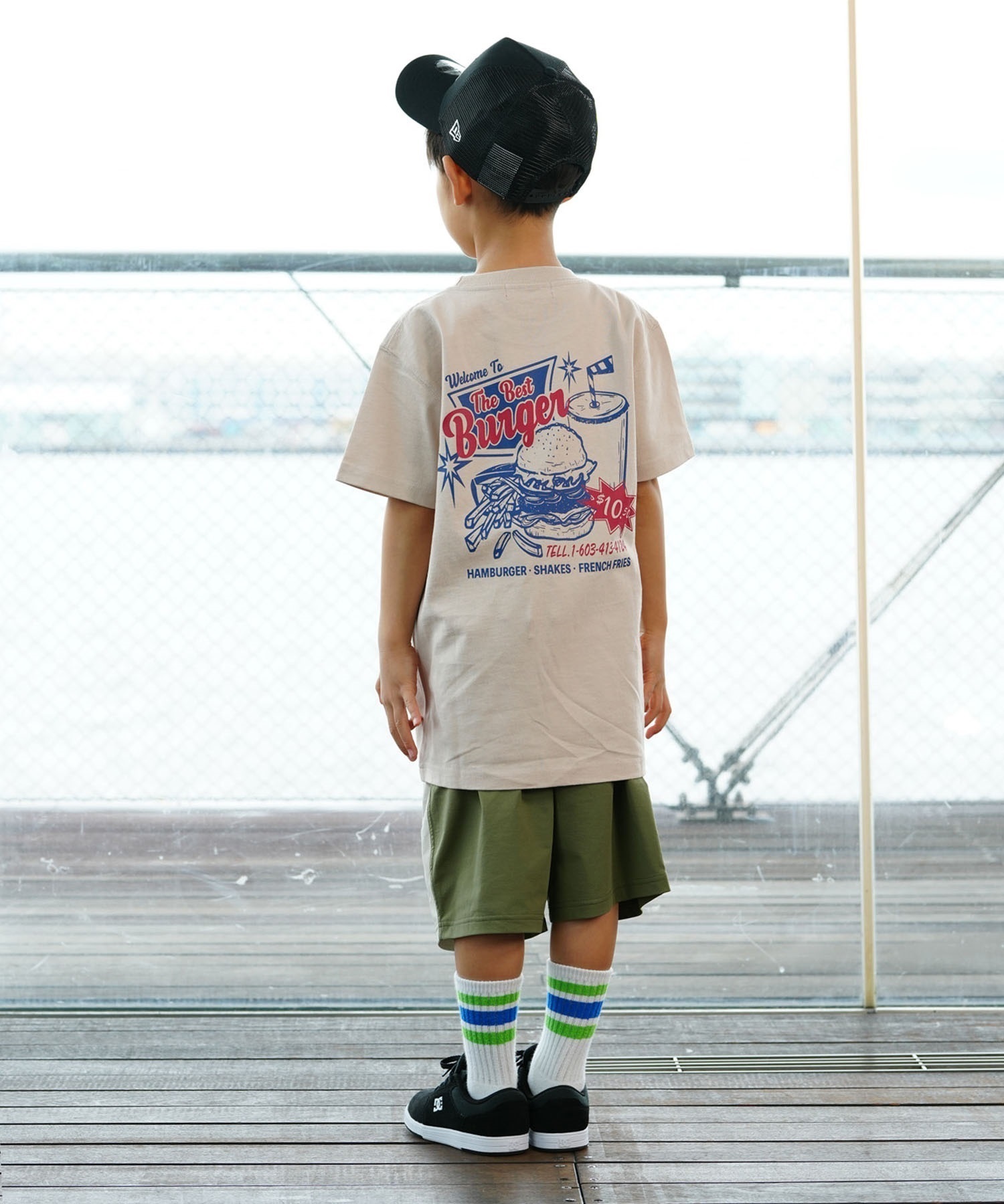 ANTIBAL アンティバル PTEE キッズ 半袖 Tシャツ バックプリント 242AN3ST197(BLK-130cm)