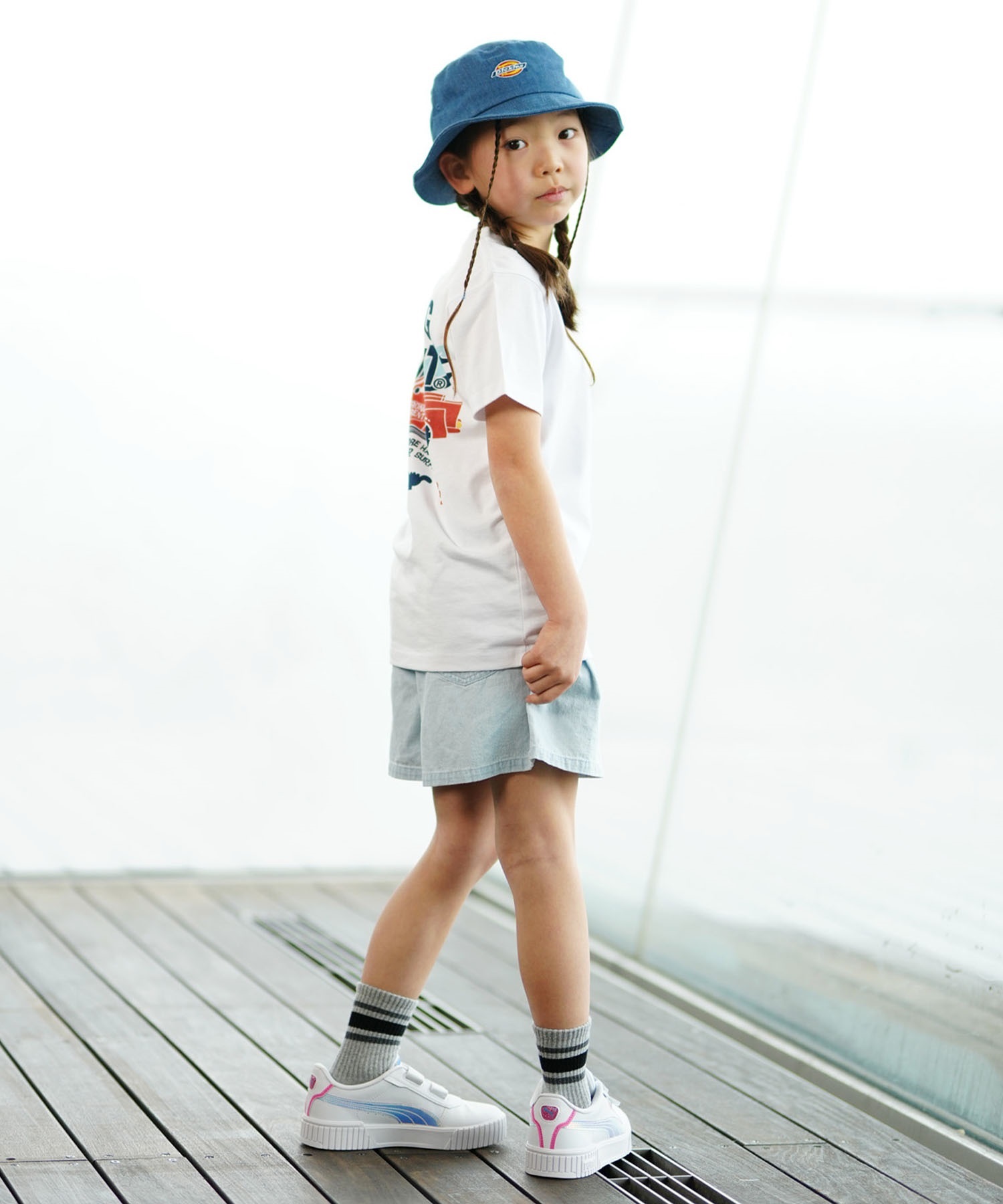 STRONG CURRENT ストロングカレント キッズ 半袖 Tシャツ 242SC3ST199(GRY-130cm)
